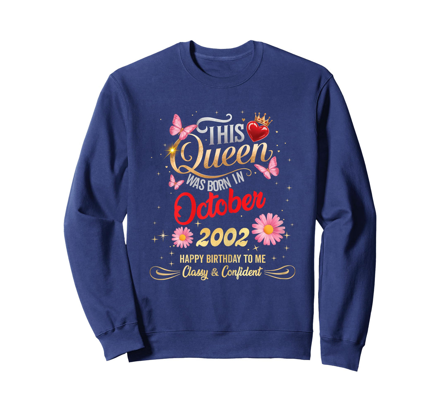 This Queen was Born in October 2002 October 2002 Birthday T-Shirt