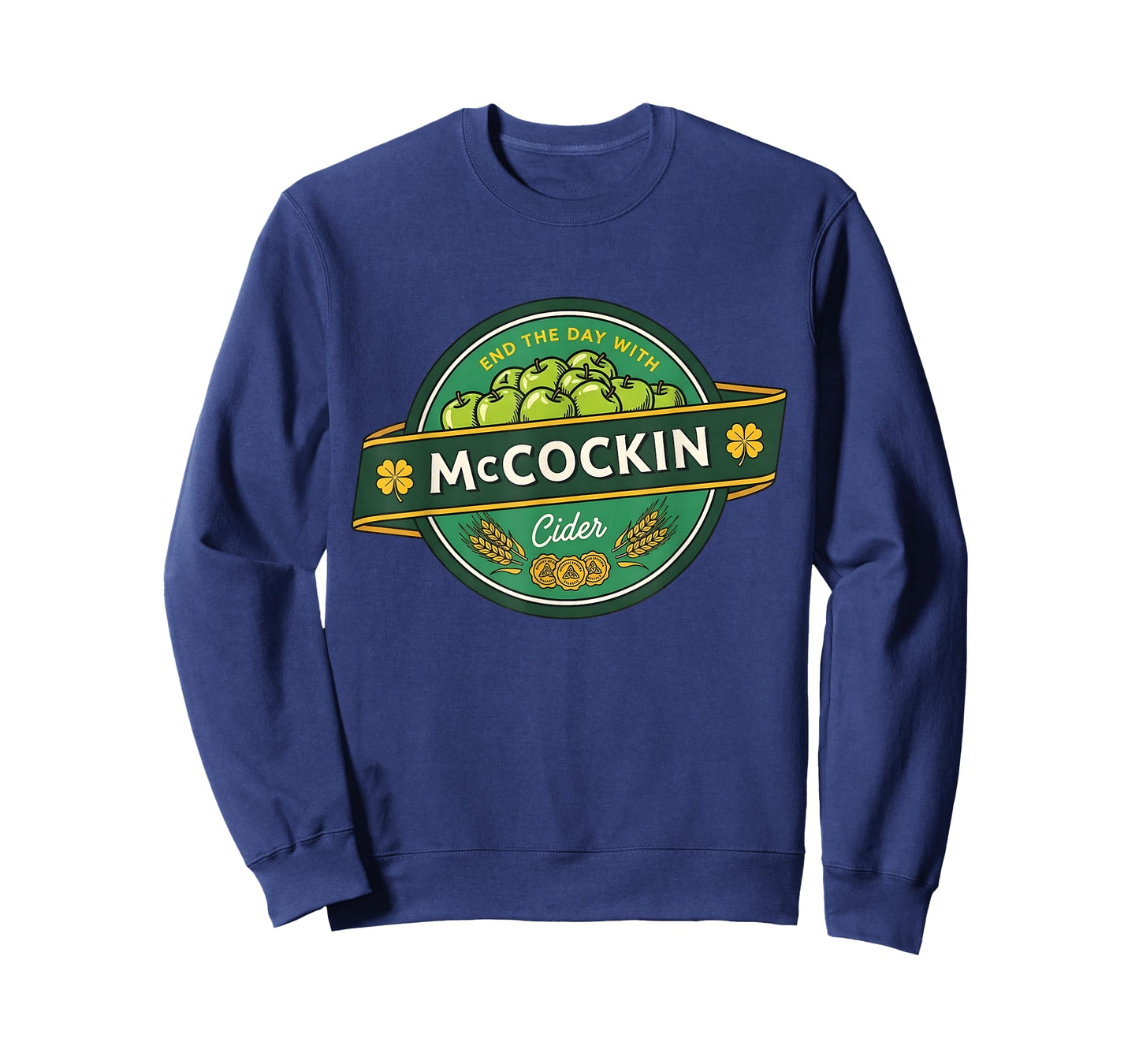 St Patrick’s Day McCockin Cider Funny Adult Humor for Men T-Shirt