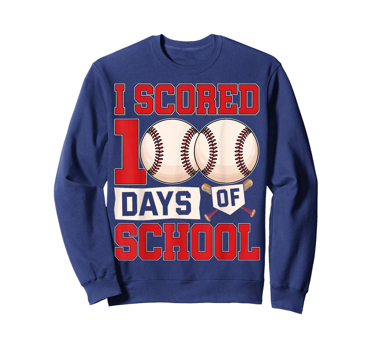 100 Days of School Boys Kids 100th Day of School Baseball T-Shirt