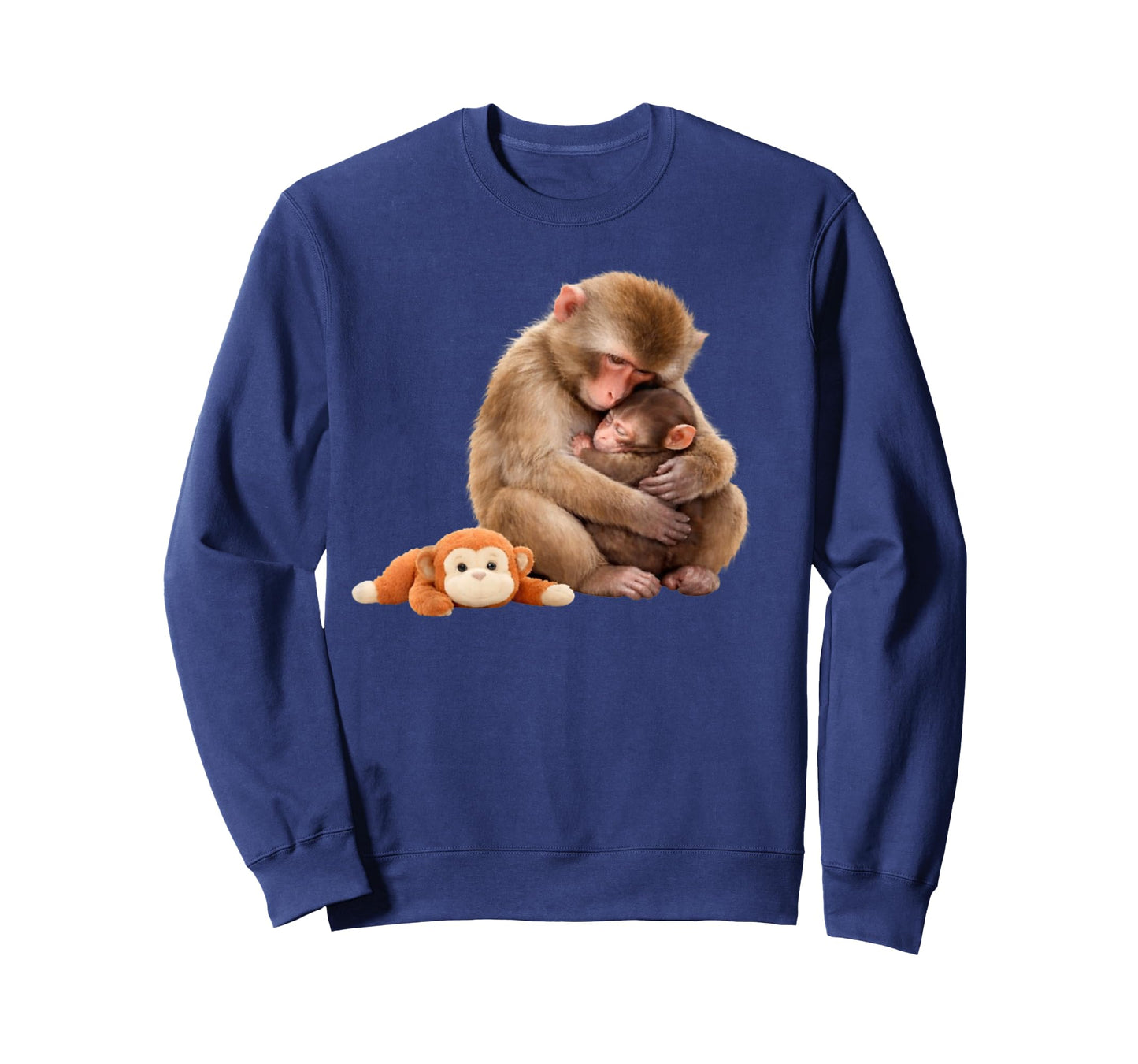 Punch The Monkey Cuddling Stuffed Animal Meme Viral Internet T-Shirt