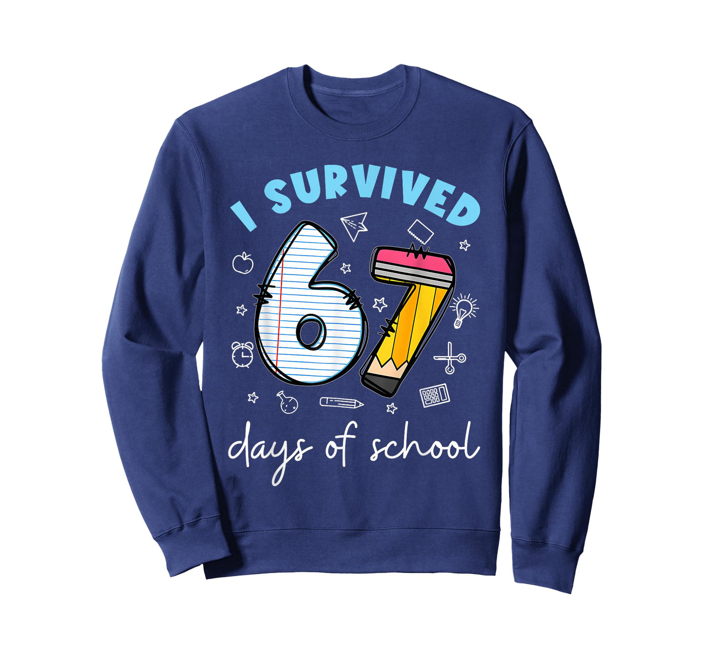 I Survived 67 Days of School Funny Meme Teacher Student T-Shirt