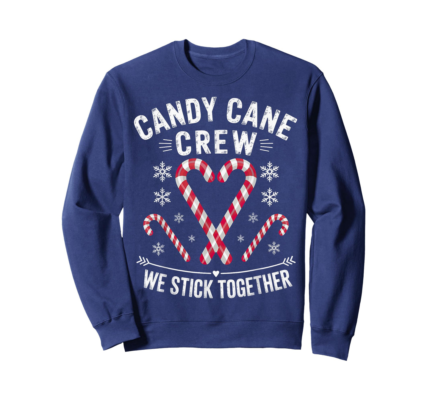 Christmas Candy Cane Crew We Stick Together T-Shirt