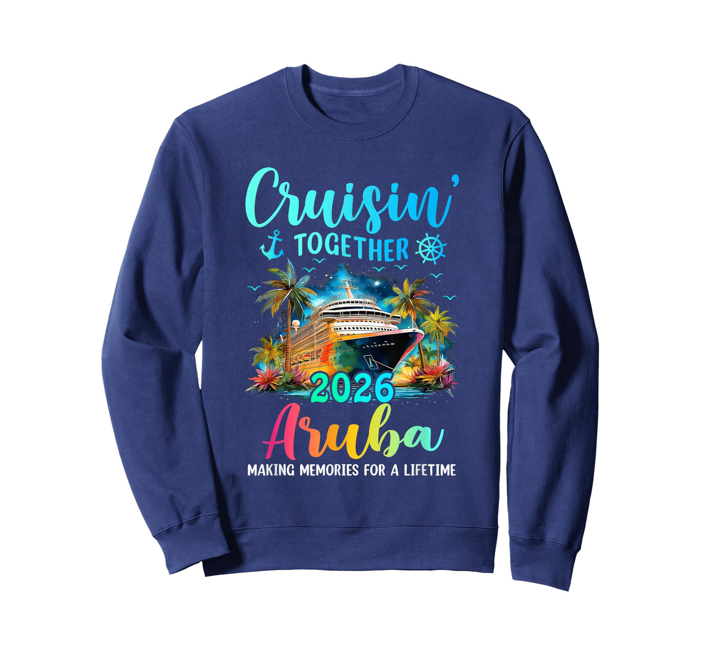 Cruisin' Together Aruba 2026 Family Cruise Vacation T-Shirt