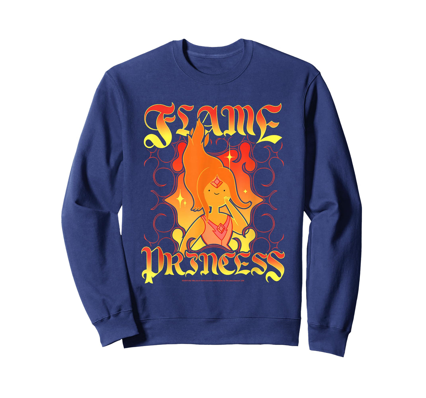 Adventure Time Flame Princess Medieval Text Funny Cartoon T-Shirt