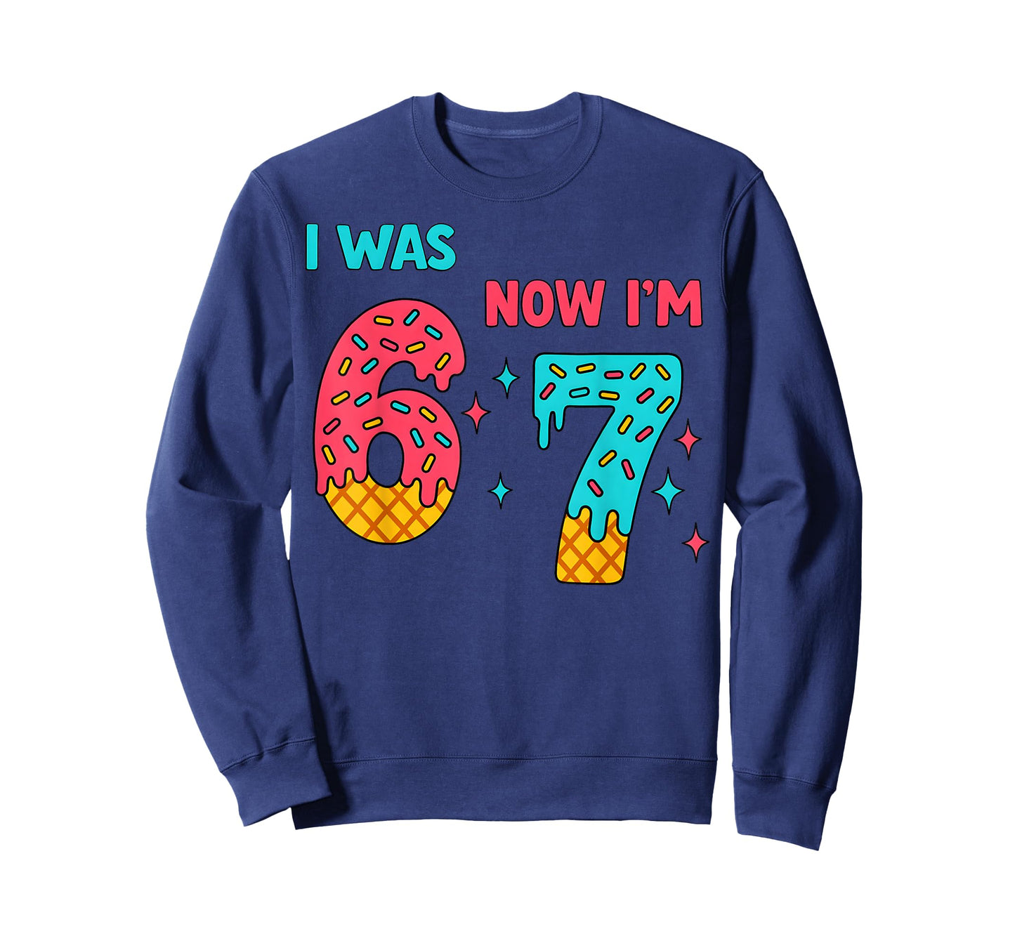 7 Year Old Birthday Shirt was 6 Now I'm 7 67 Funny for Kids T-Shirt