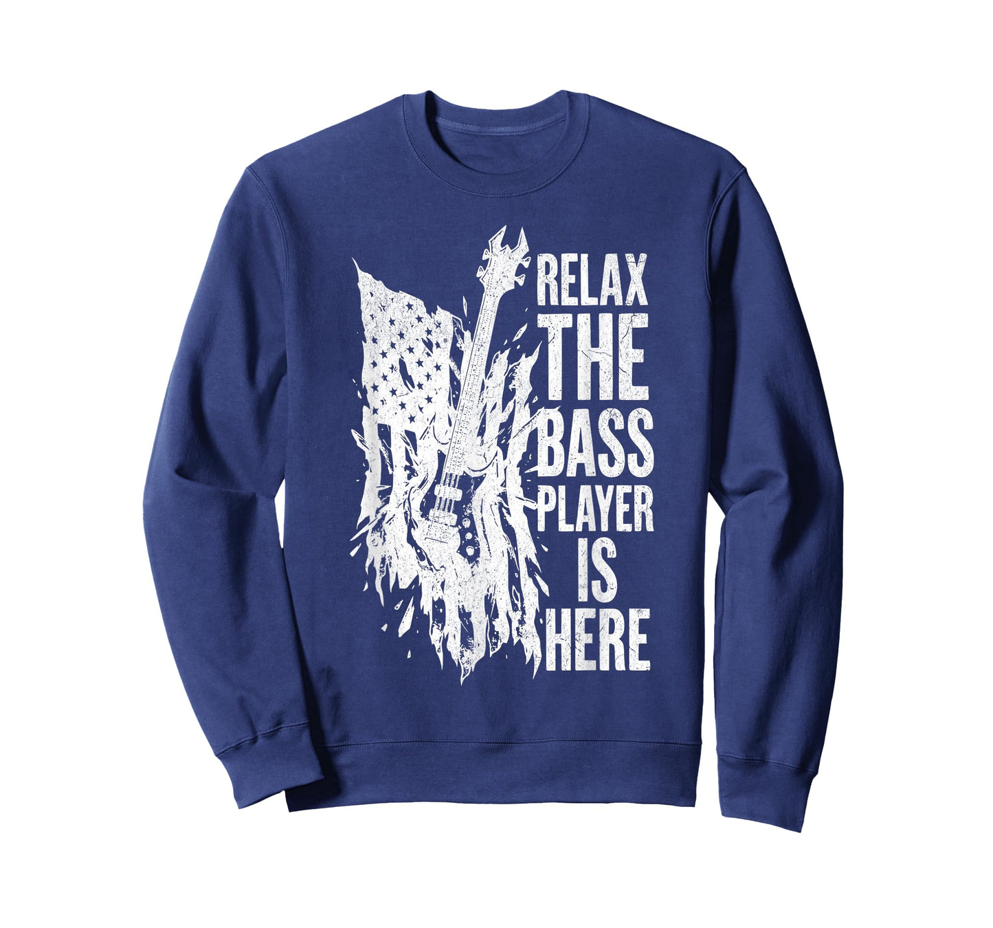 Relax The Bass Player is Here Bass Guitar Musician Guitarist T-Shirt