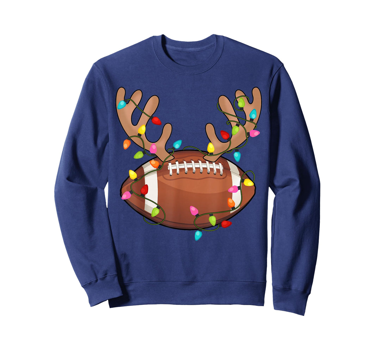 Santa Sports Design for Men Boys Christmas Football Player T-Shirt