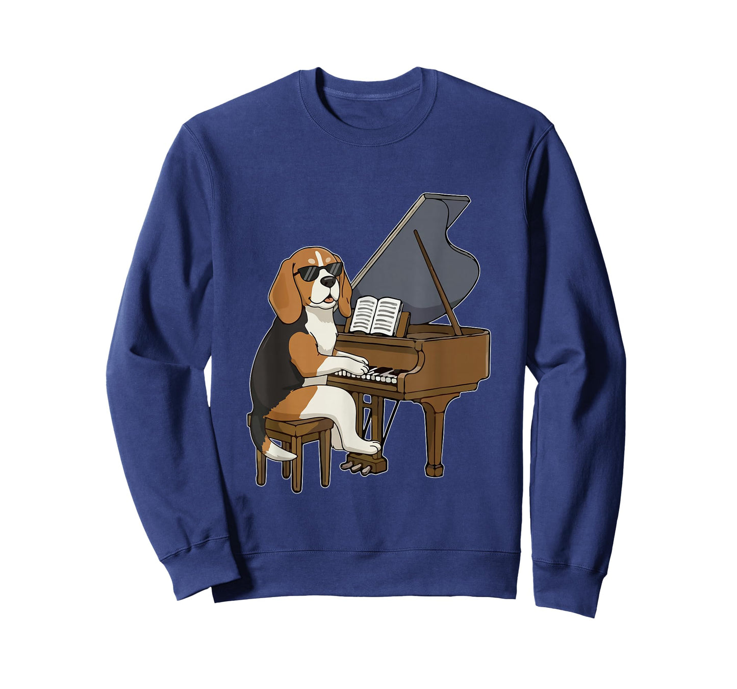 Beagle Playing Piano Instrumentalist Funny Owner Family T-Shirt