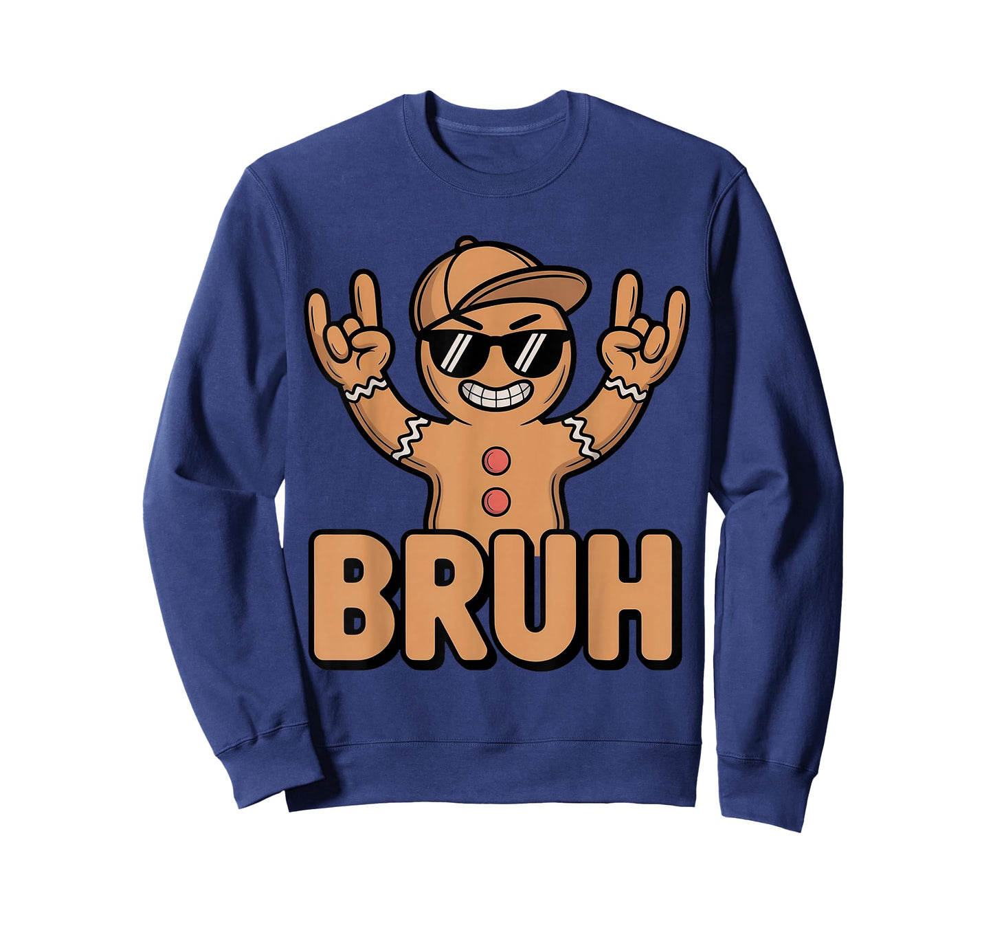 Gingerbread Rock Bruh Funny Saying Meme Boys Men Christmas T-Shirt