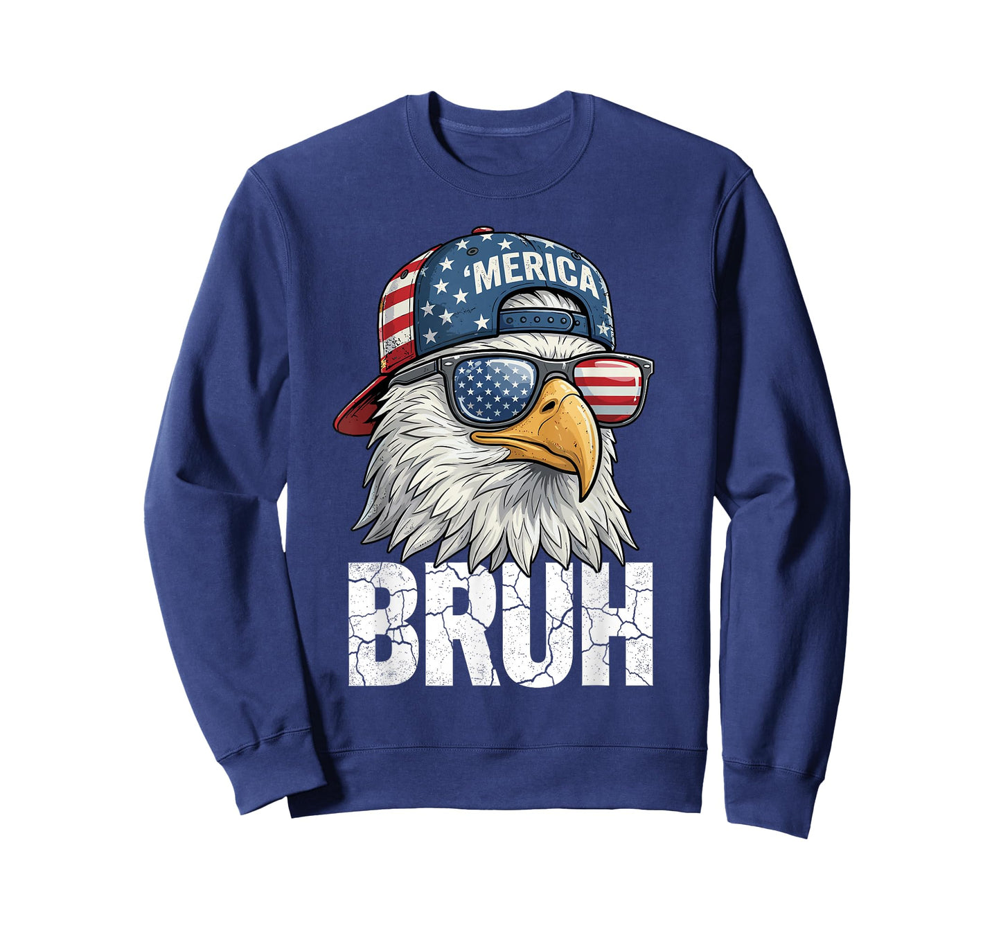 Bruh Merica Bald Eagle 4th of July USA American Freedom Cool T-Shirt