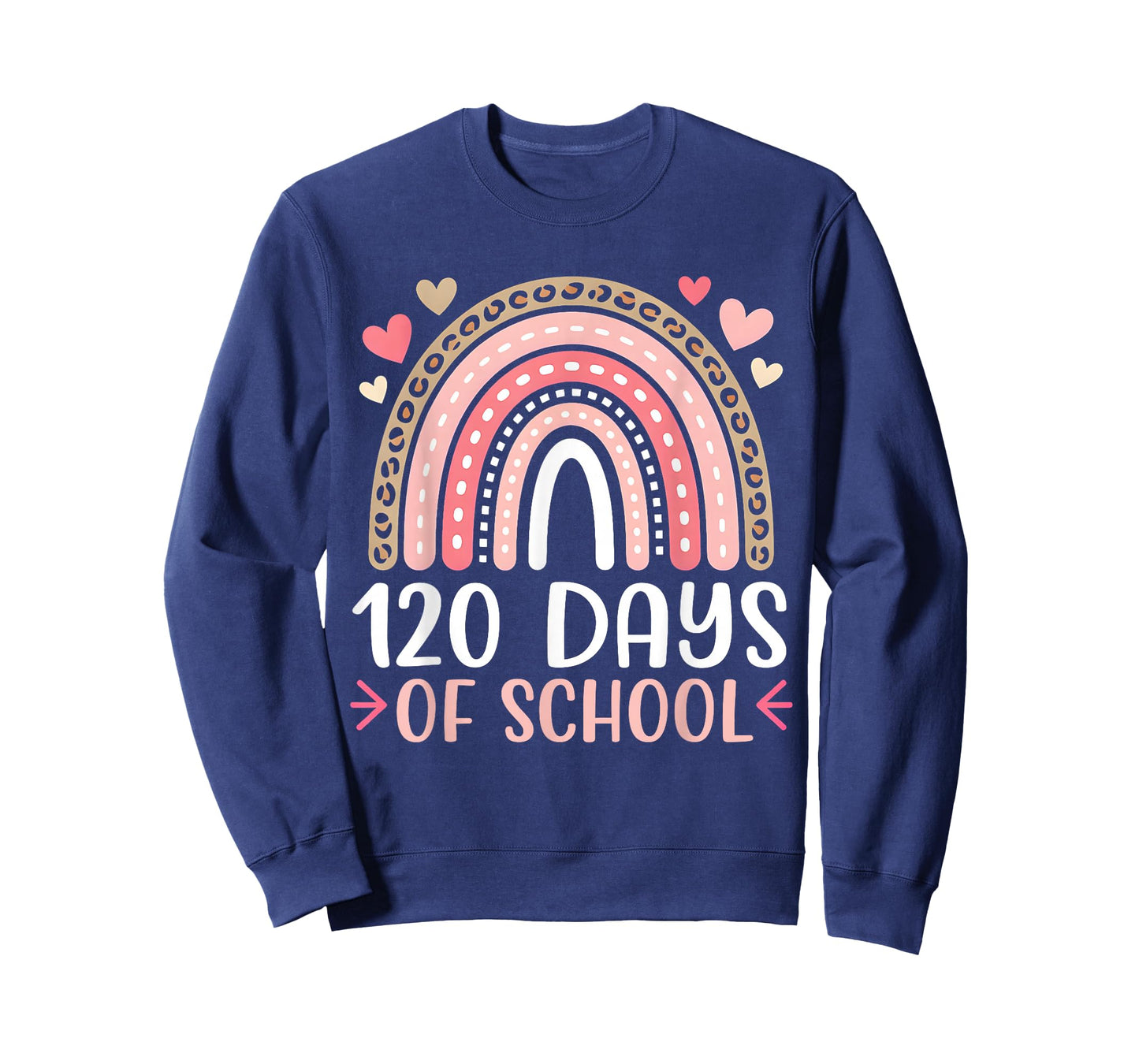 120 Days of School Rainbow 120th Day of School Teacher Girls T-Shirt