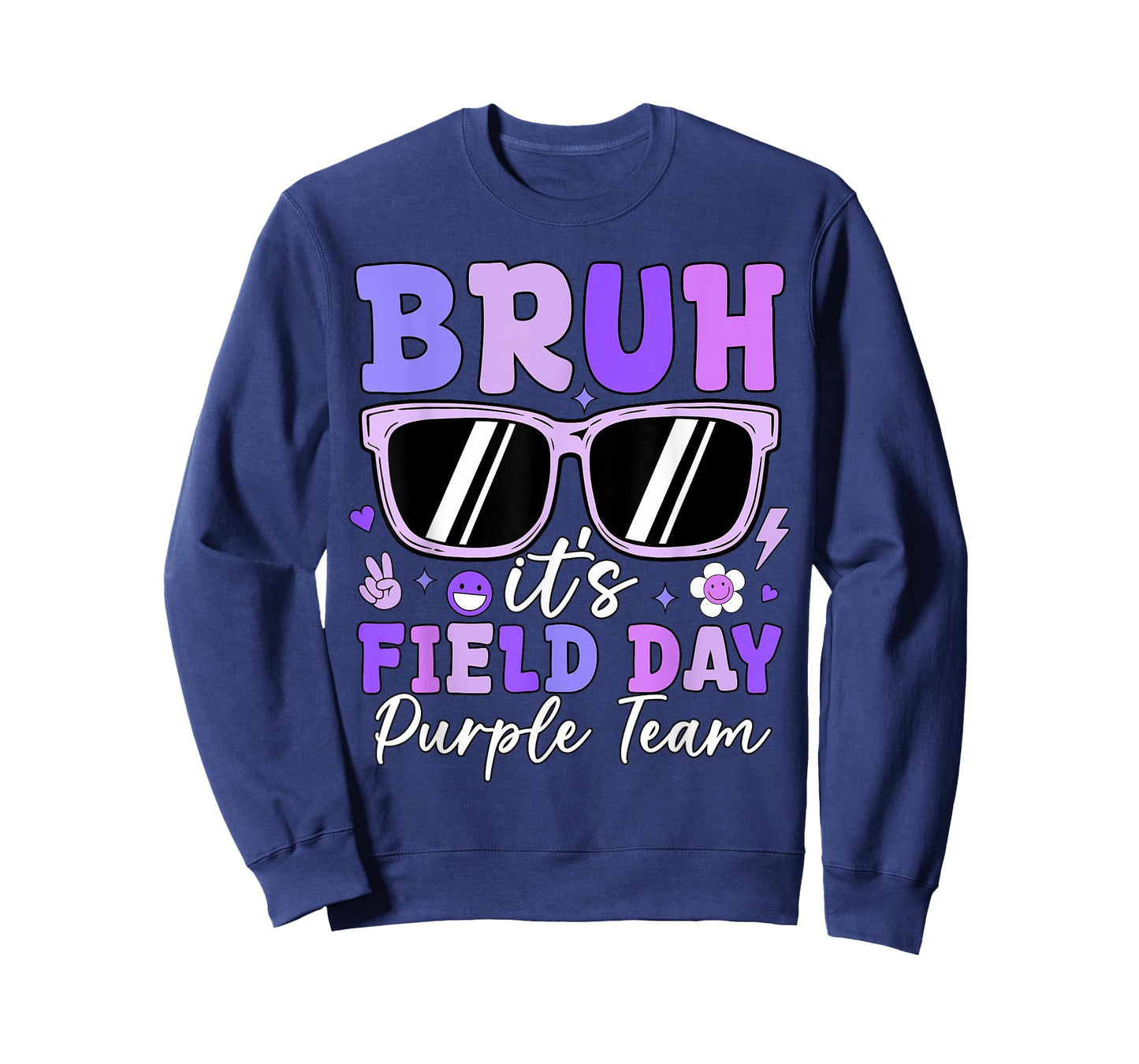 Bruh It's Field Day Purple Team Outdoor Games Kids Teacher T-Shirt