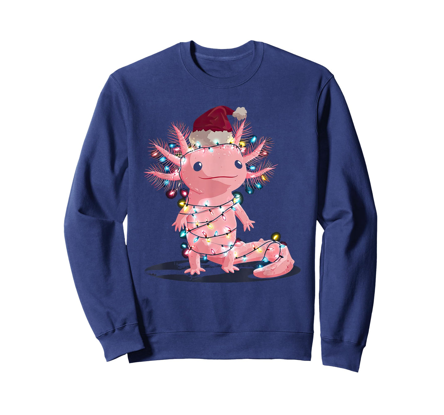 Funny Axolotl Christmas Graphics Animal Lights Lover T-Shirt