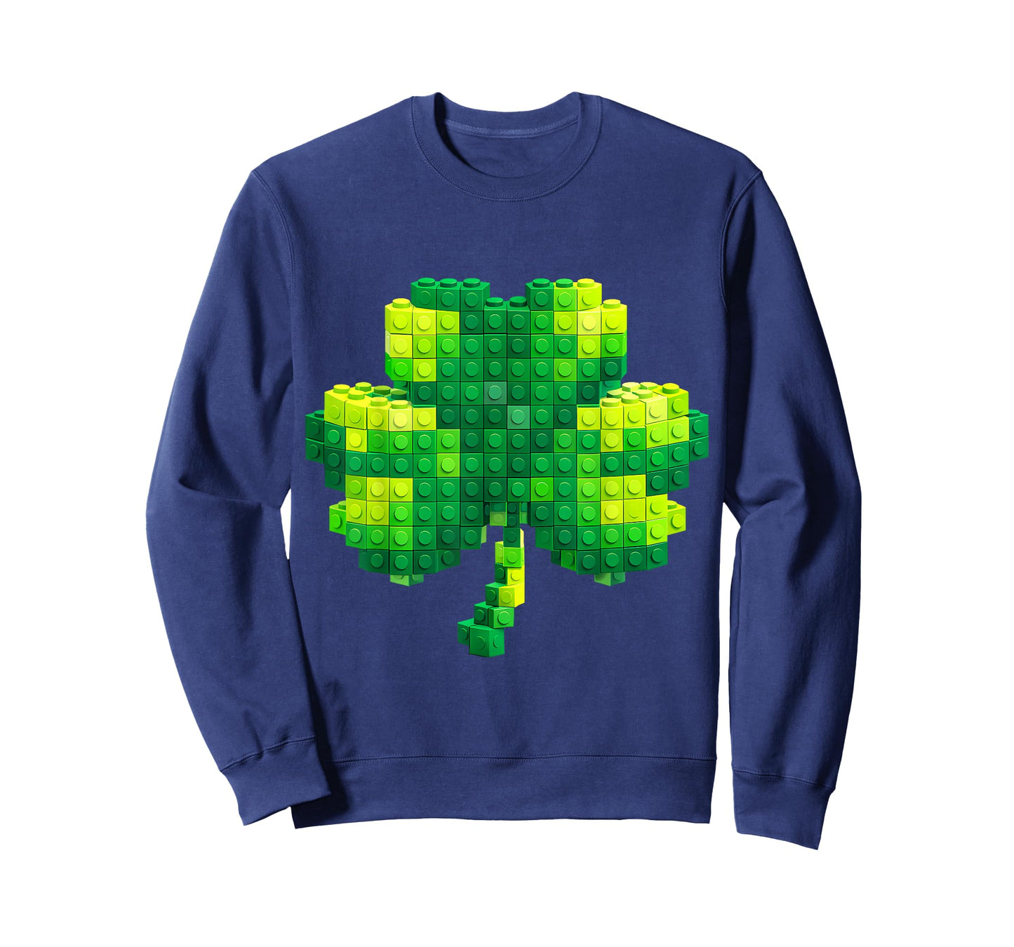 Kids St Patricks Day Shamrock Building Blocks Bricks Boys T-Shirt