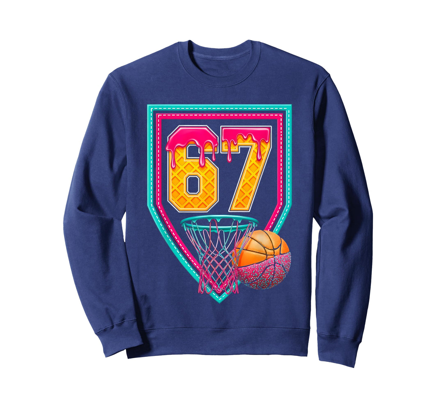 Basketball Drip Number 67 Basketball Player T-Shirt