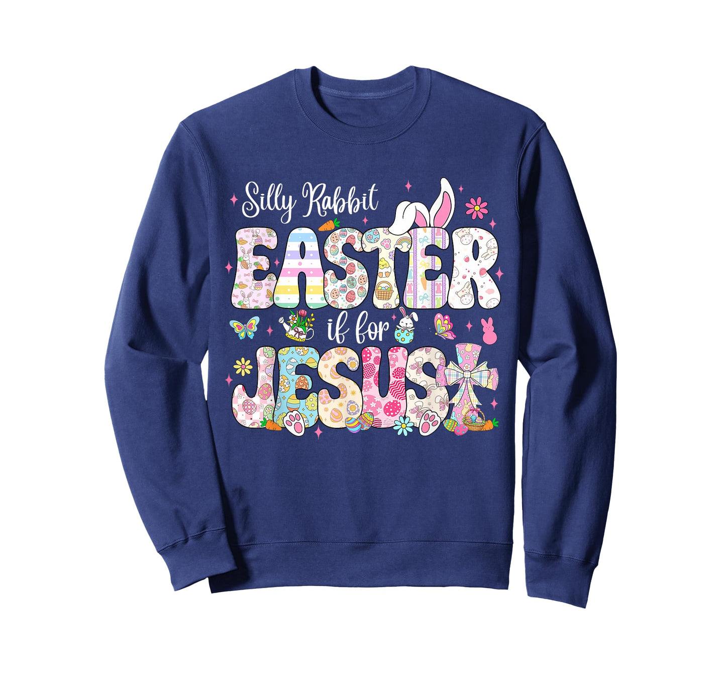 Silly Rabbit Easter is for Jesus Christian Religious Kids T-Shirt
