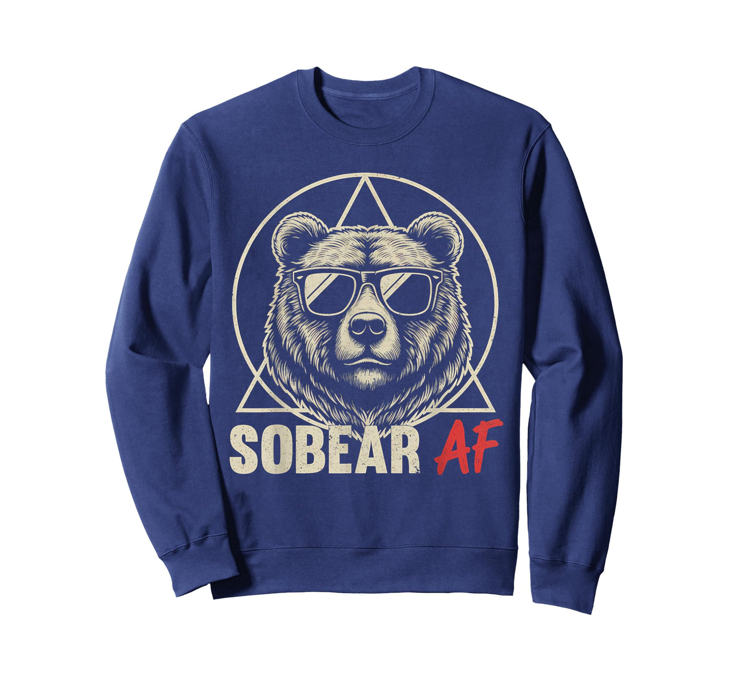 Sober AA NA Recovery Sobriety Anniversary Sobear AF T-Shirt