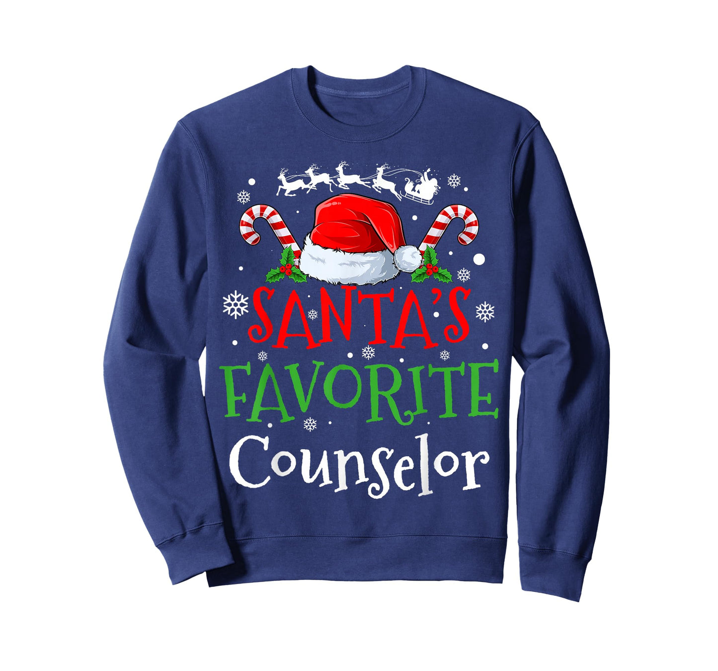 Santa's Favorite Counselor Christmas Party T-Shirt
