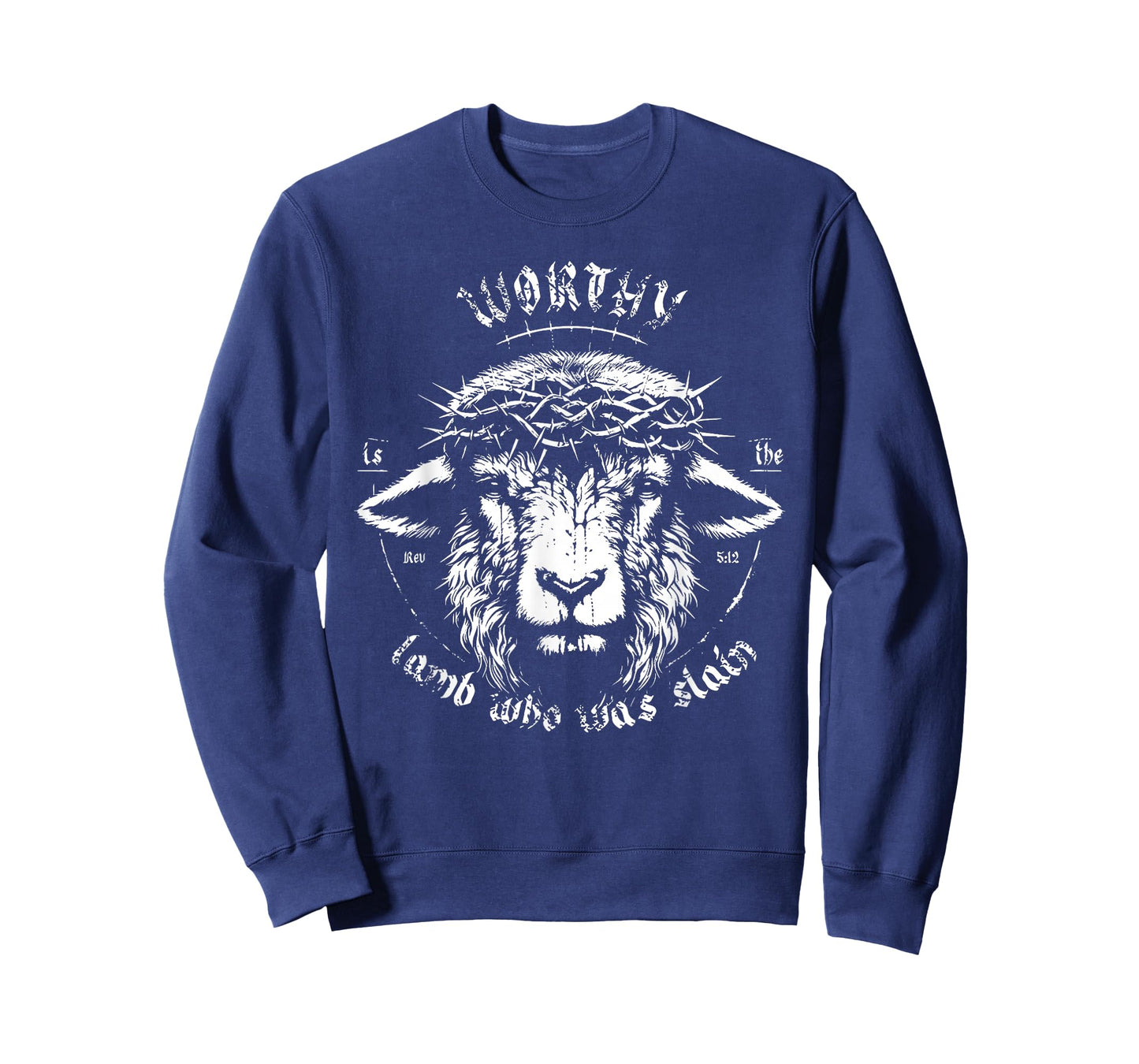 Worthy is The Lamb Who was Slain Revelation 5 12 Faith Art T-Shirt