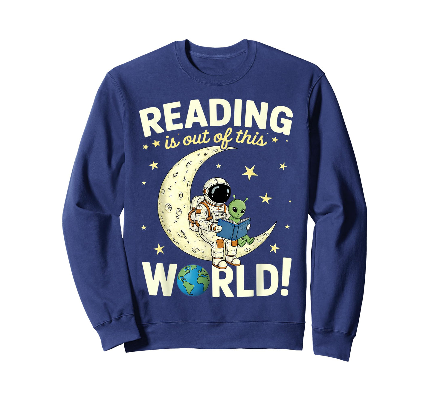 Reading is Out of This World Space Funny Books Lover T-Shirt