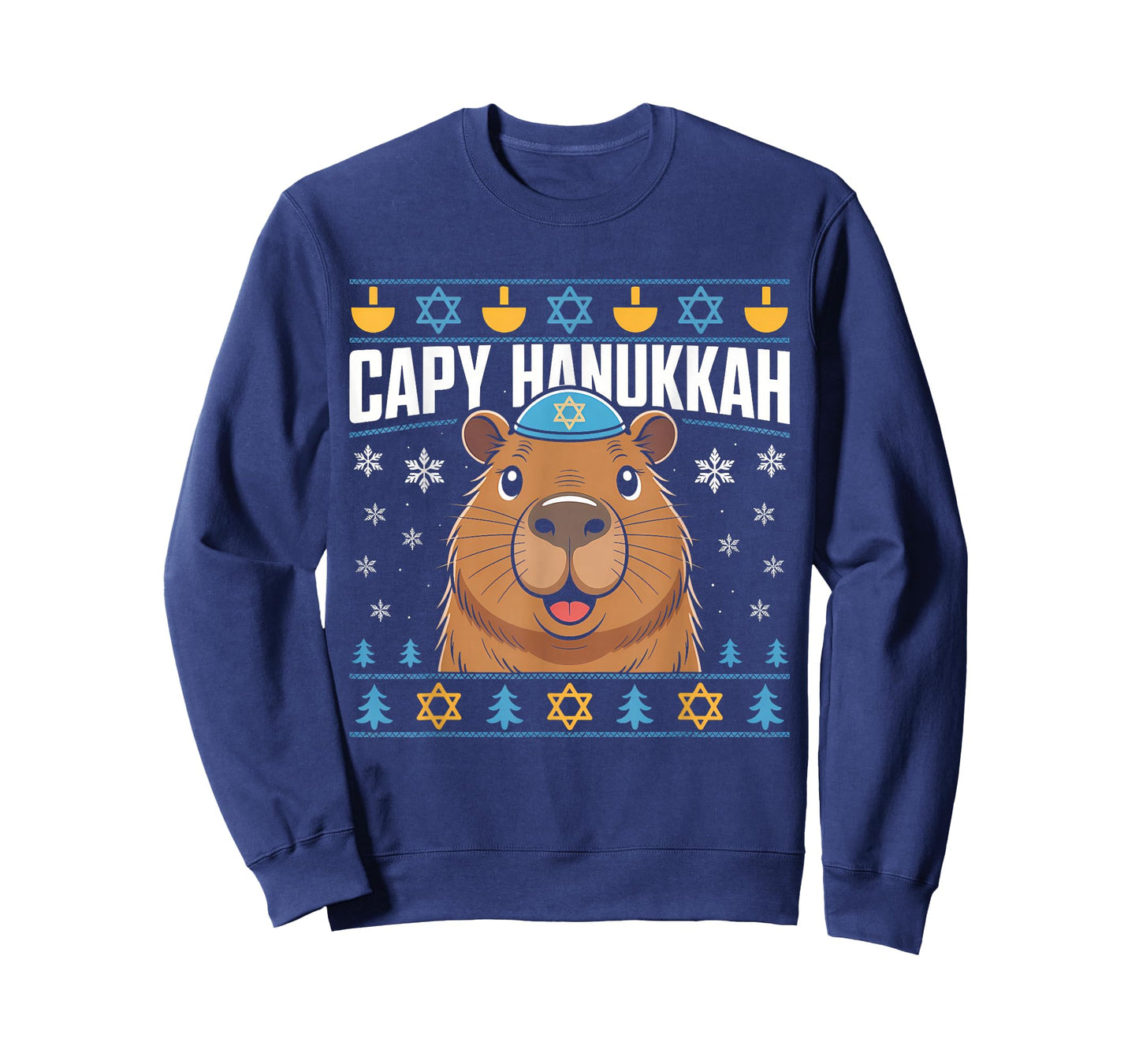 Capy Hanukkah Capybara Humor Art T-Shirt