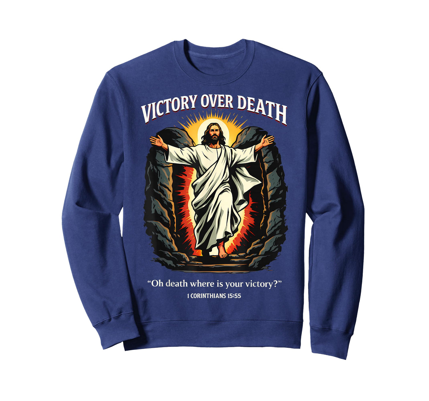Victory Over Death Jesus Resurrection 1 Corinthians 15:55 T-Shirt