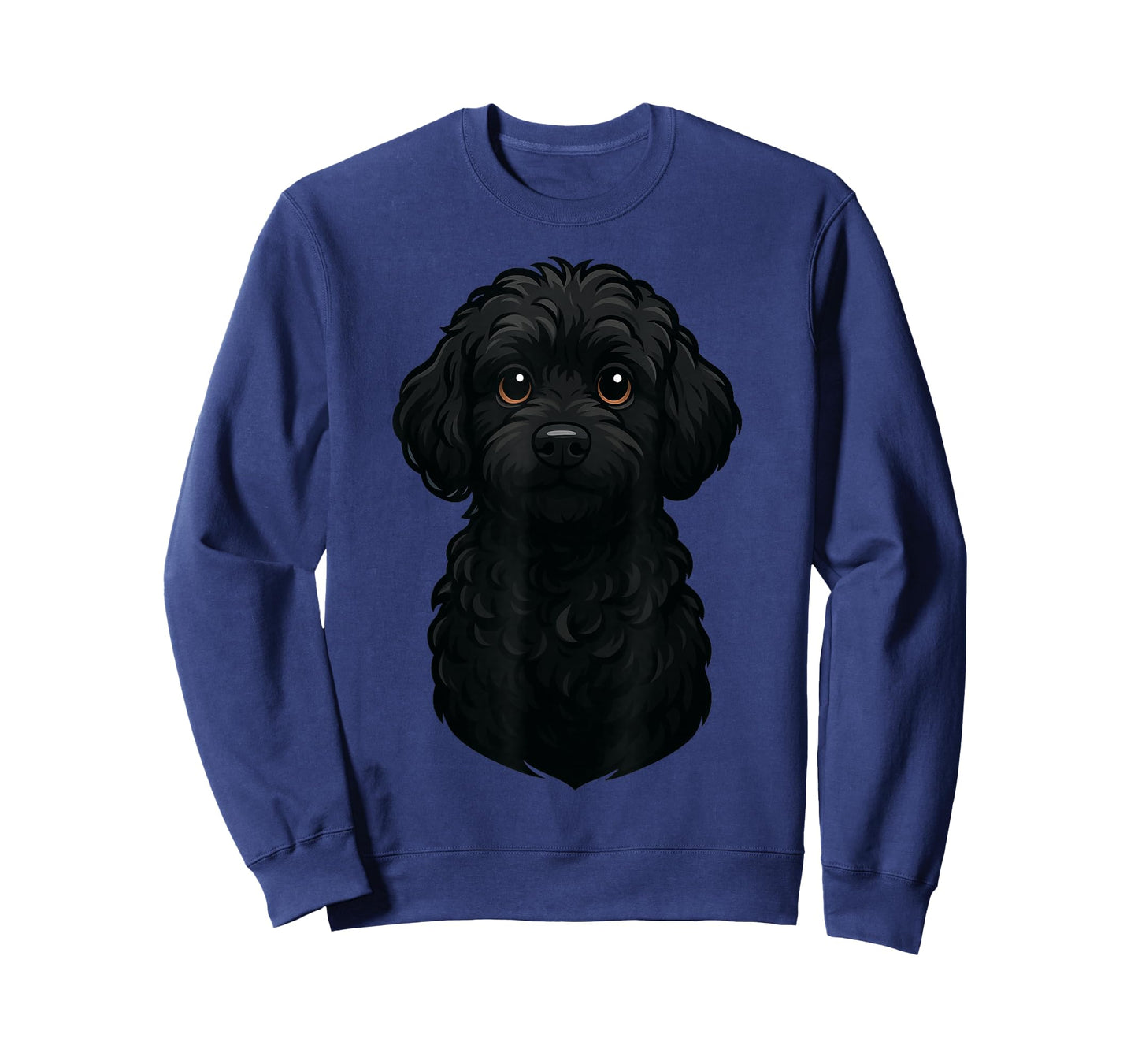 Black Labradoodle Dog Art Design T-Shirt
