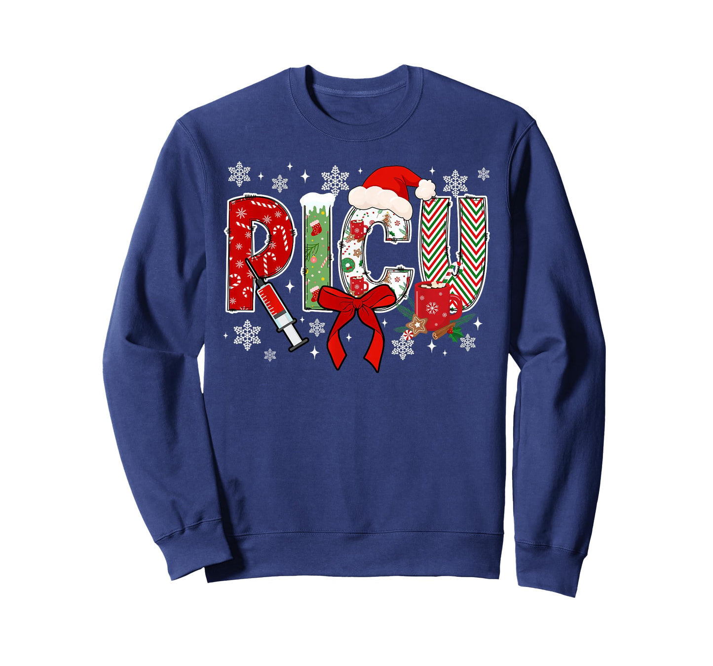 PICU Pediatric Intensive Care Unit Christmas PICU Nurse Xmas T-Shirt