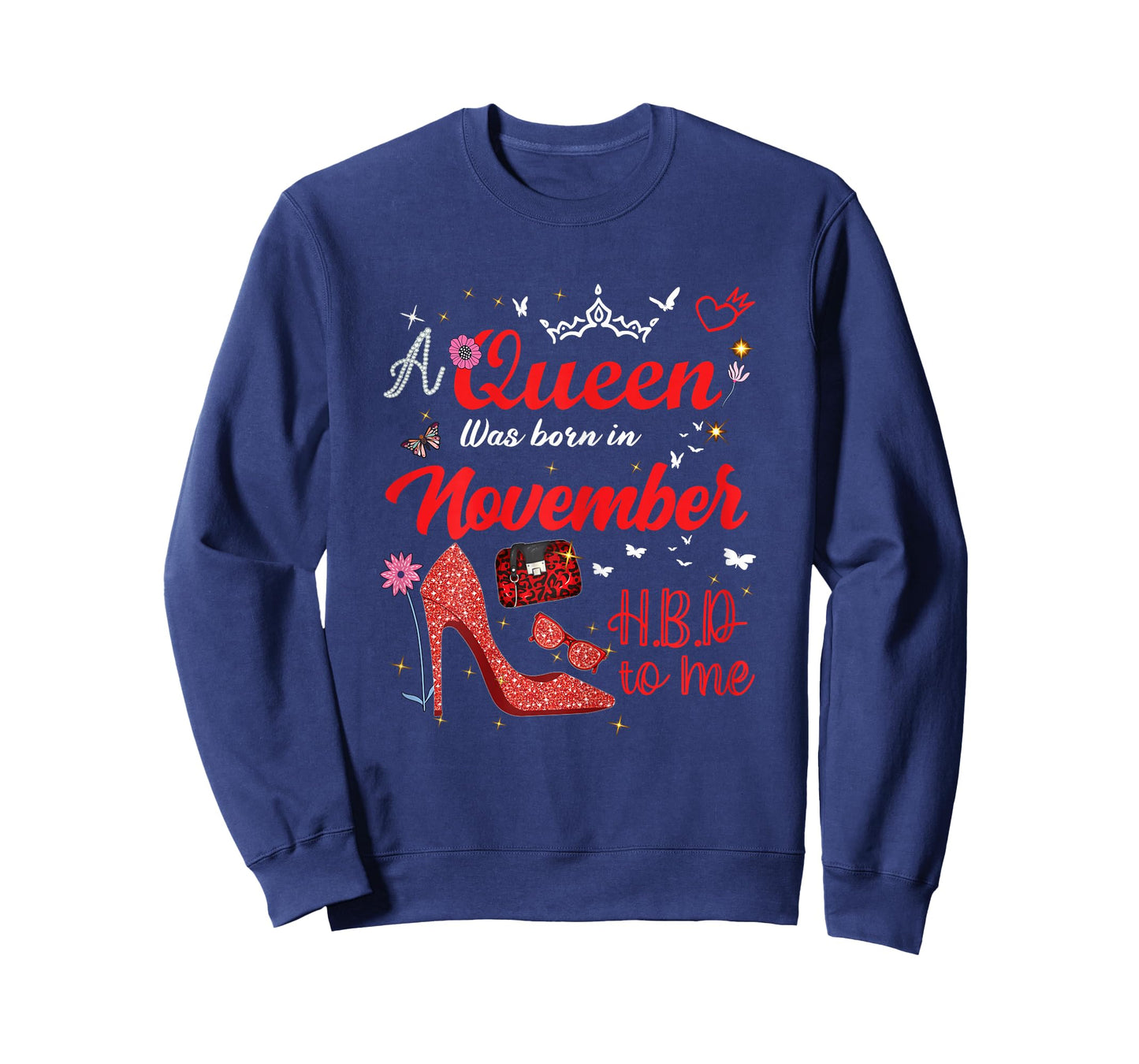 A Queen was Born in November Birthday Queen Women Girls T-Shirt