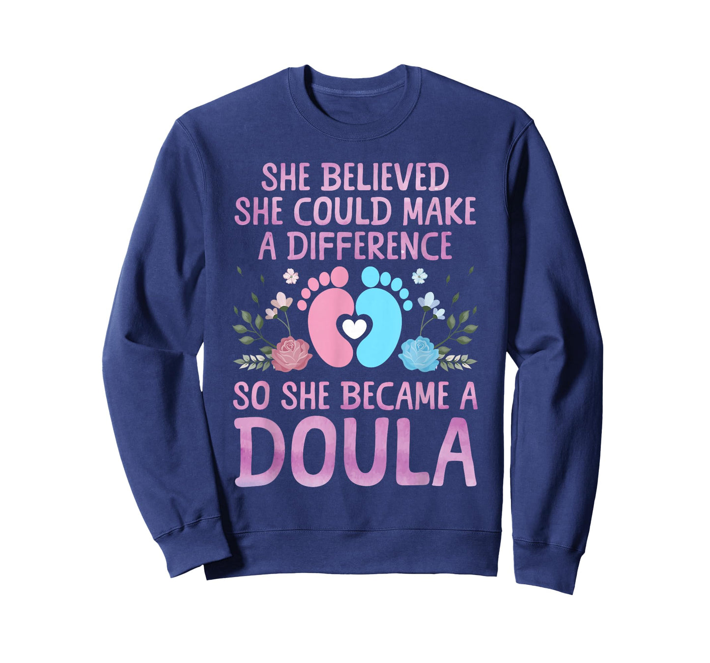 Cute Doula Design for Women Girls Labor & Delivery Doula T-Shirt