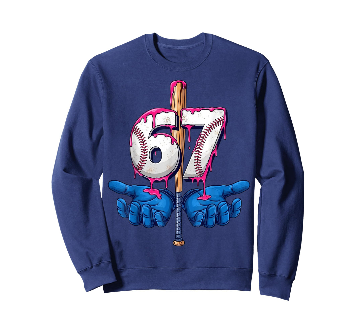 Baseball 67 Six Seven Funny Gen Alpha Meme Drip T-Shirt