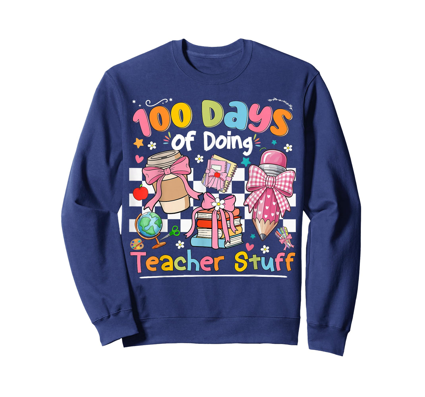 100th Day of School Teacher 100 Days Coffee Books T-Shirt