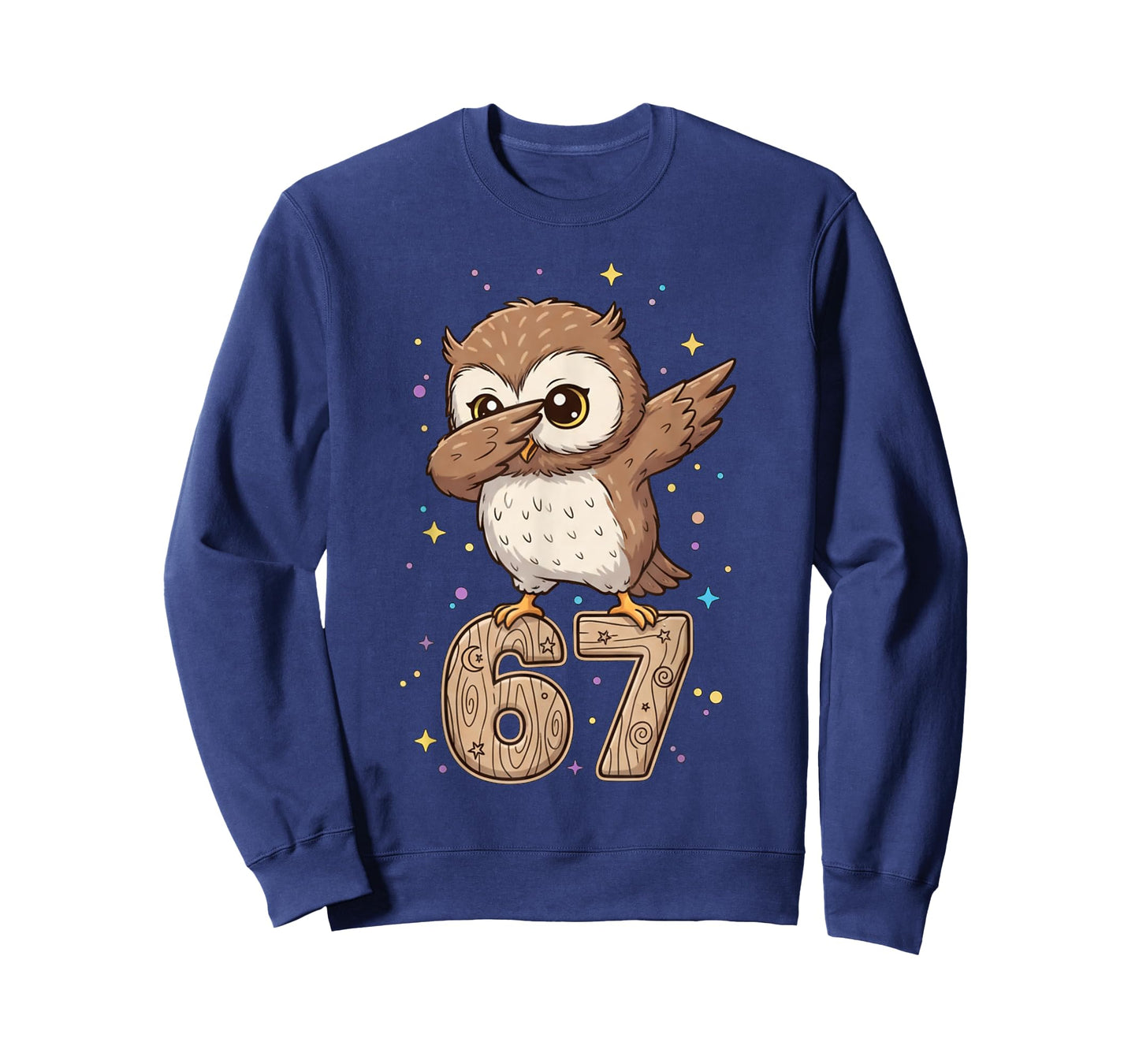 Dabbing Owl 67 Funny Six Seven Gen Z Slang Meme Cute T-Shirt