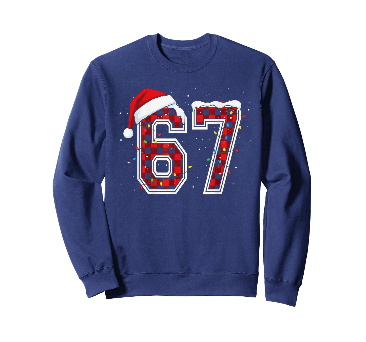Funny Number 67 Aura 67 Christmas Holiday Women Kids Xmas T-Shirt