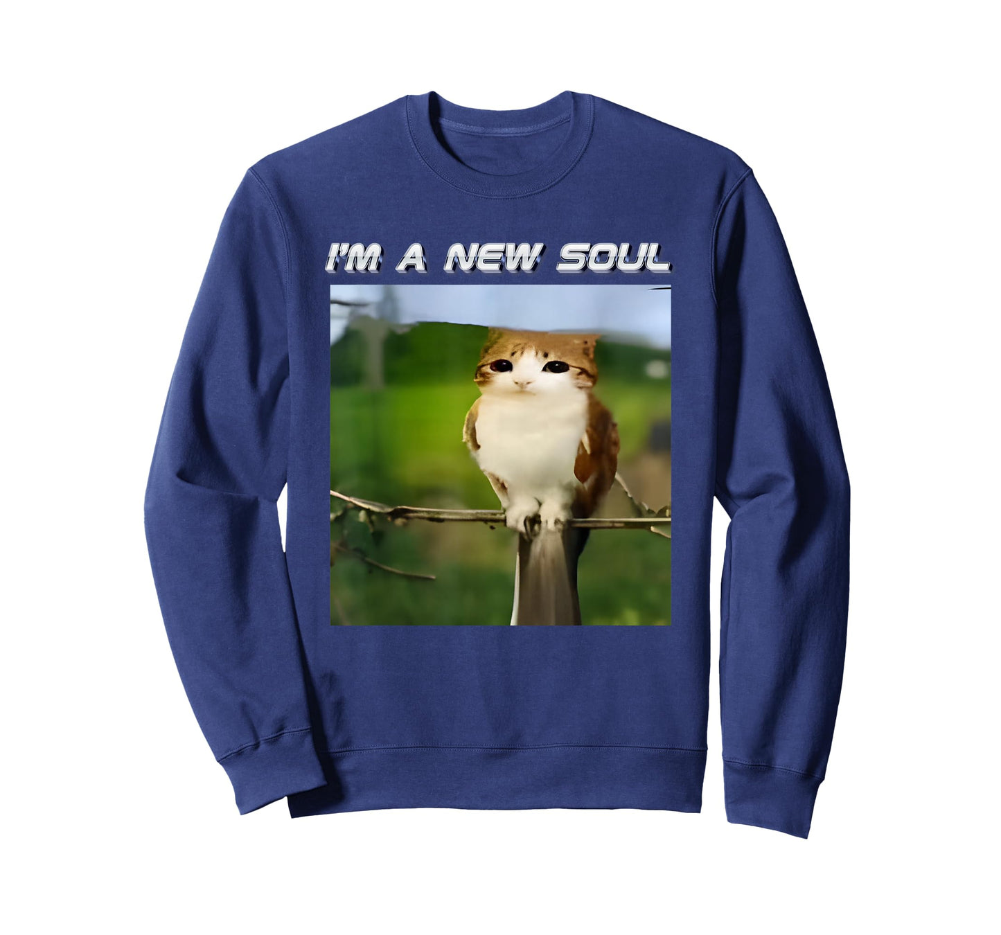 I'm A New Soul Meowl Cat Owl Meme Brainrot Memes Cursed Meme T-Shirt