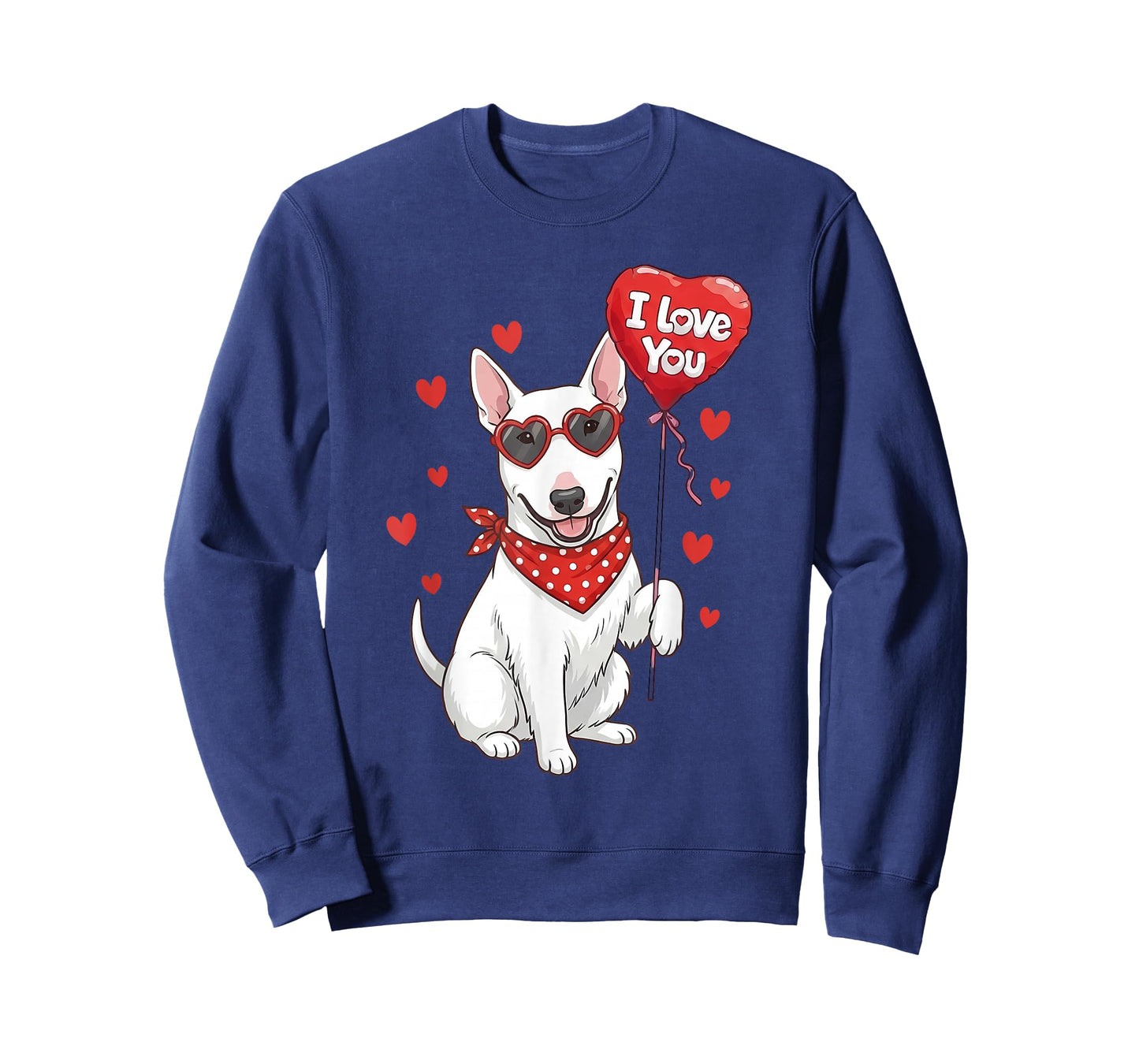 Bull Terrier Valentine Heart I Love You Dog Lovers T-Shirt