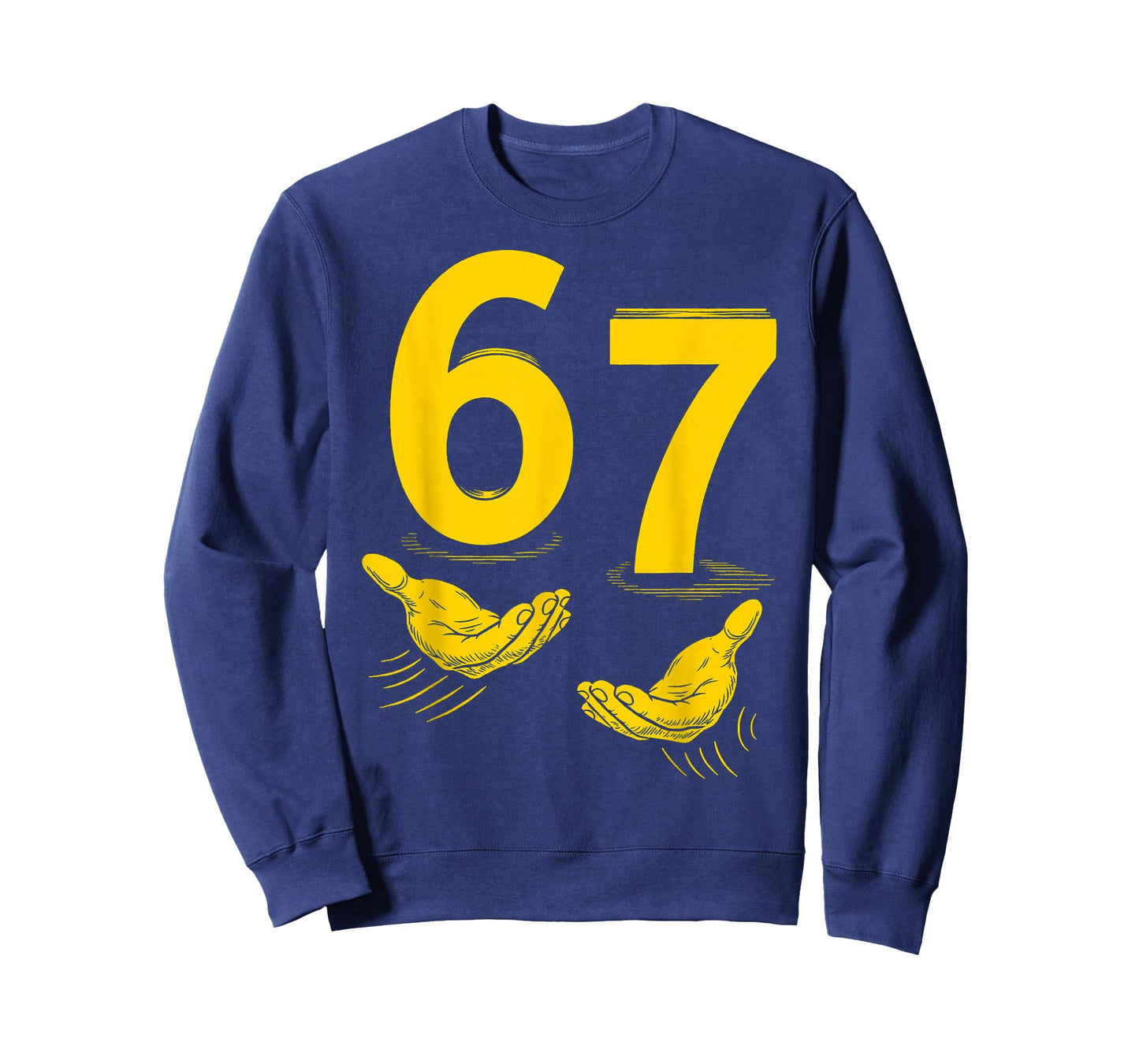 Six Seven 67 6 7 Kids 67 Teen Boys 6-7 Meme Hands 6/7 T-Shirt