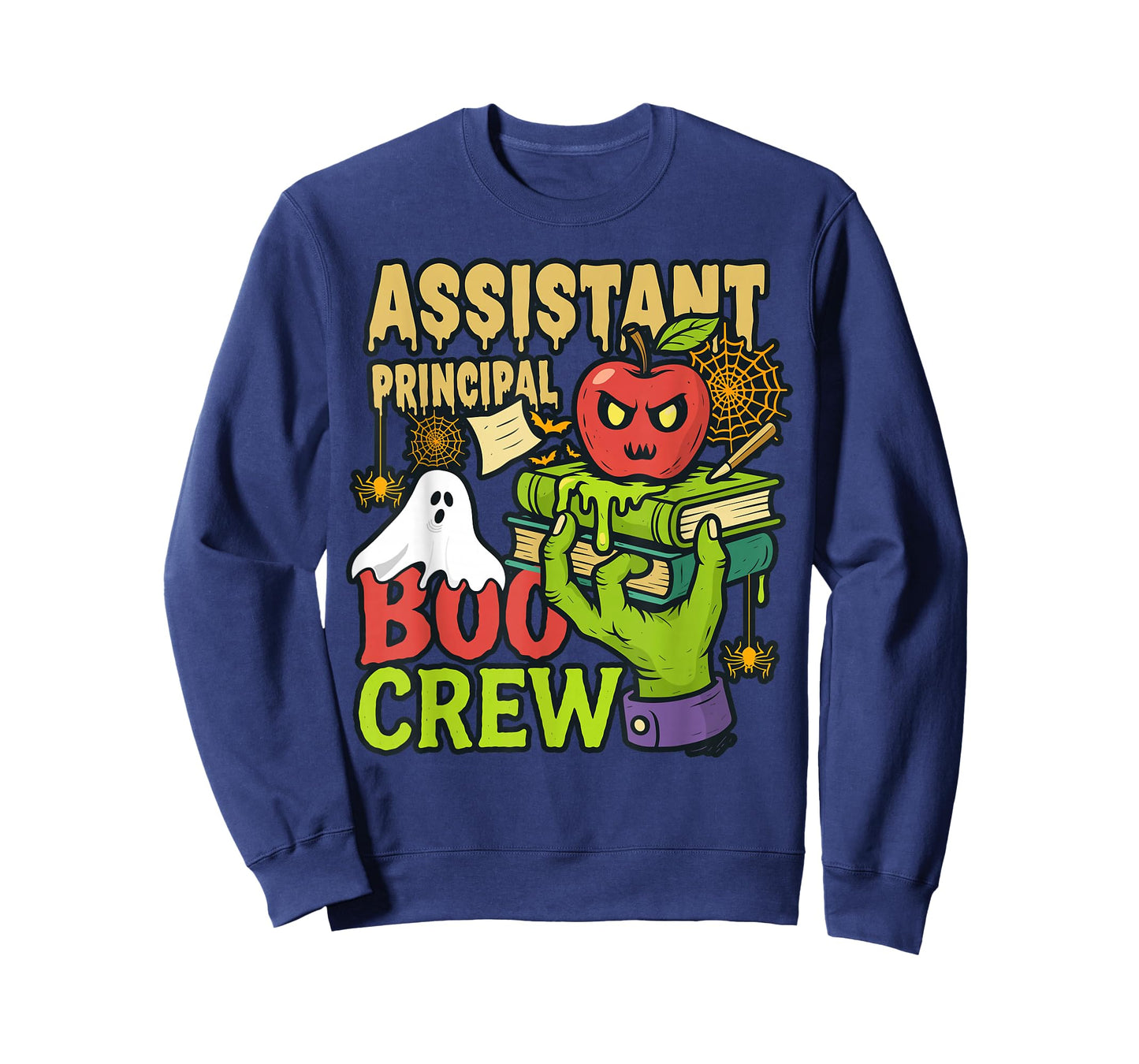 Halloween Assistant Principal Costume Teacher Boo Crew Funny T-Shirt
