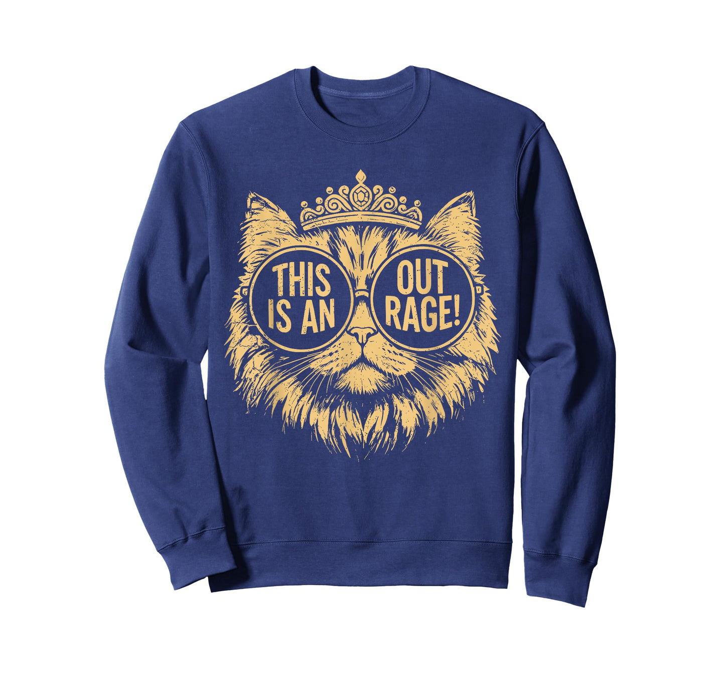 This is an Outrage Cat Meme Funny Sarcastic Quote T-Shirt