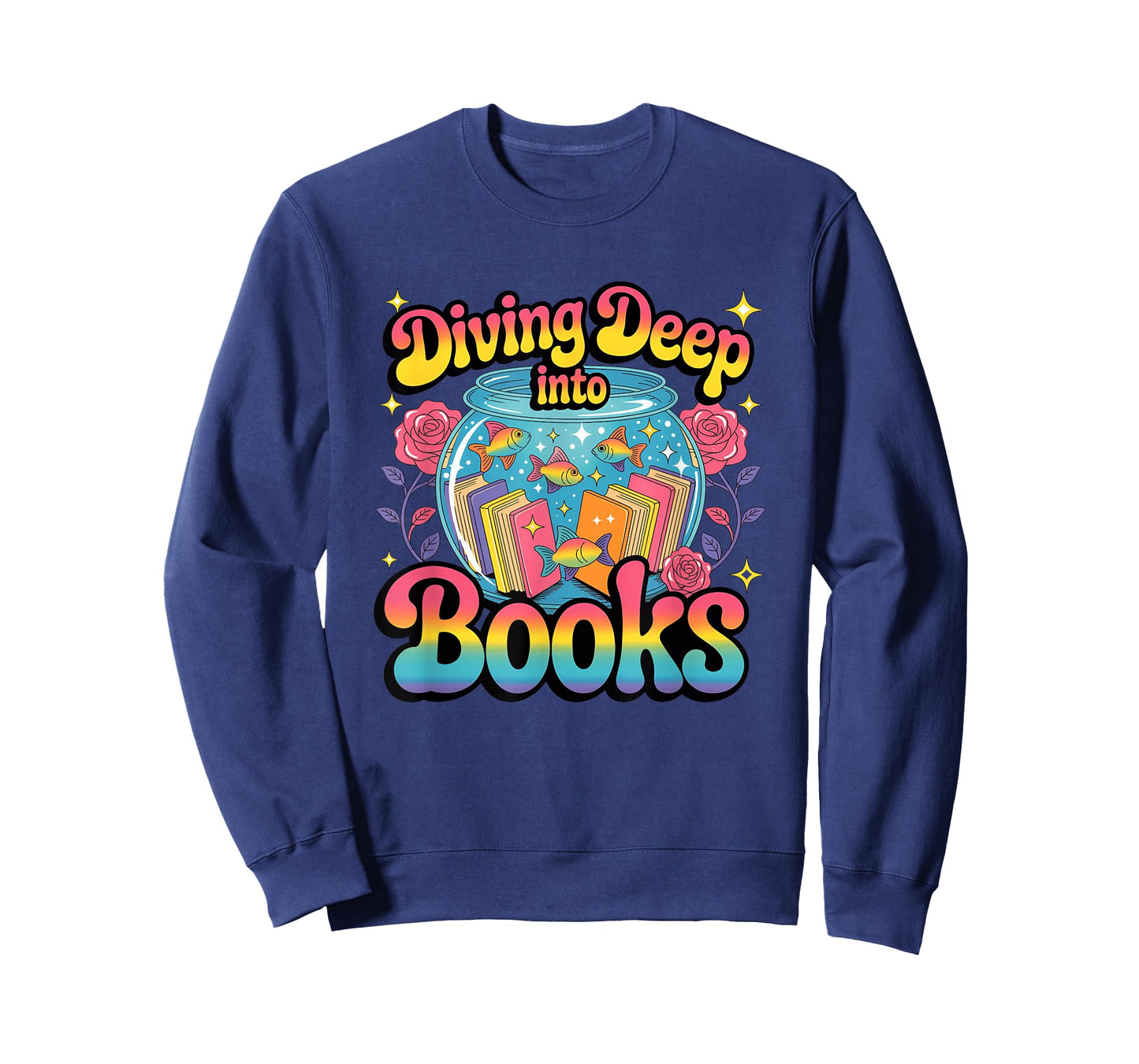 Diving Deep Into Books Oceanic Imagination T-Shirt