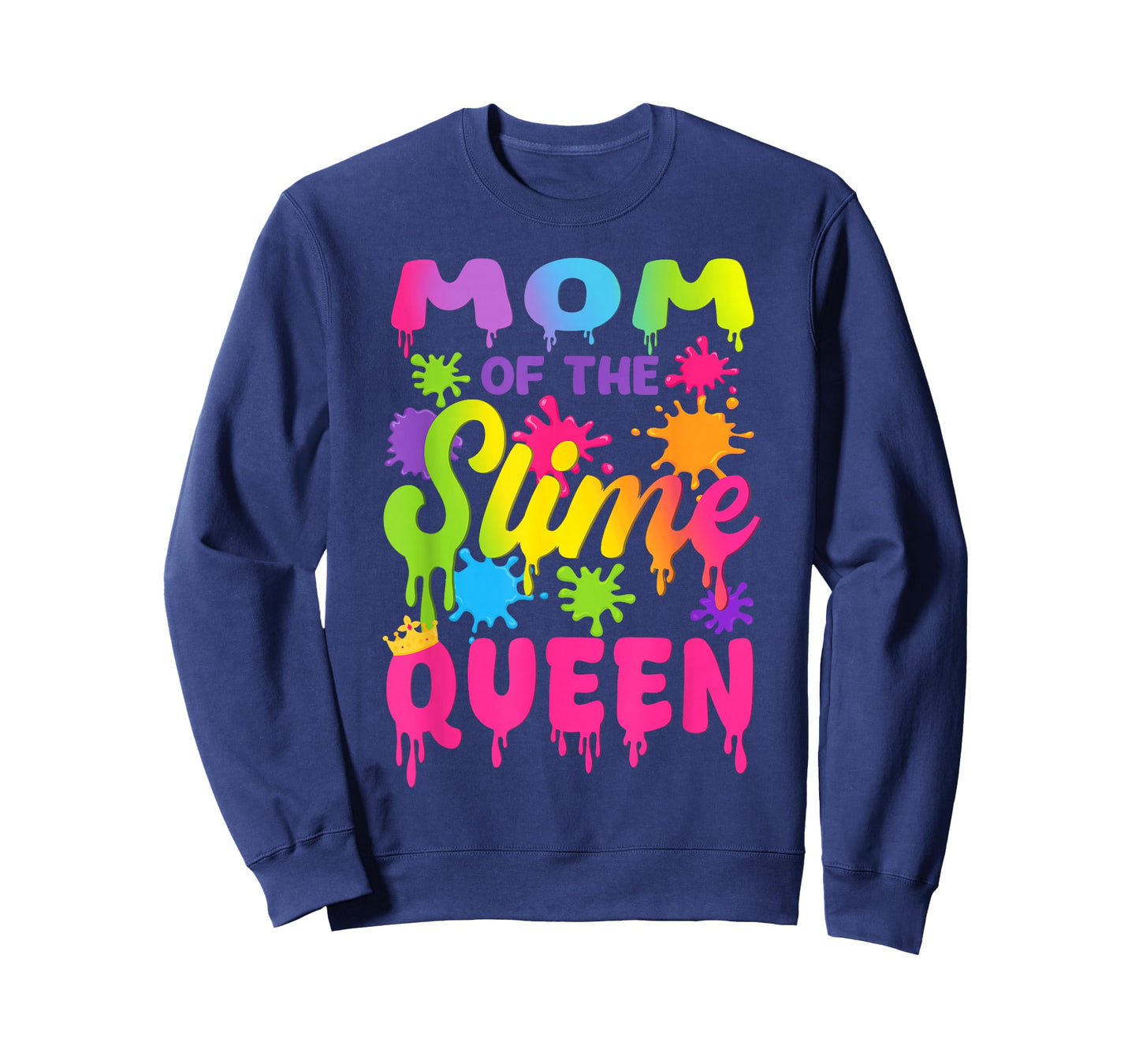 Mom of The Slime Queen Birthday Girl Family Party T-Shirt