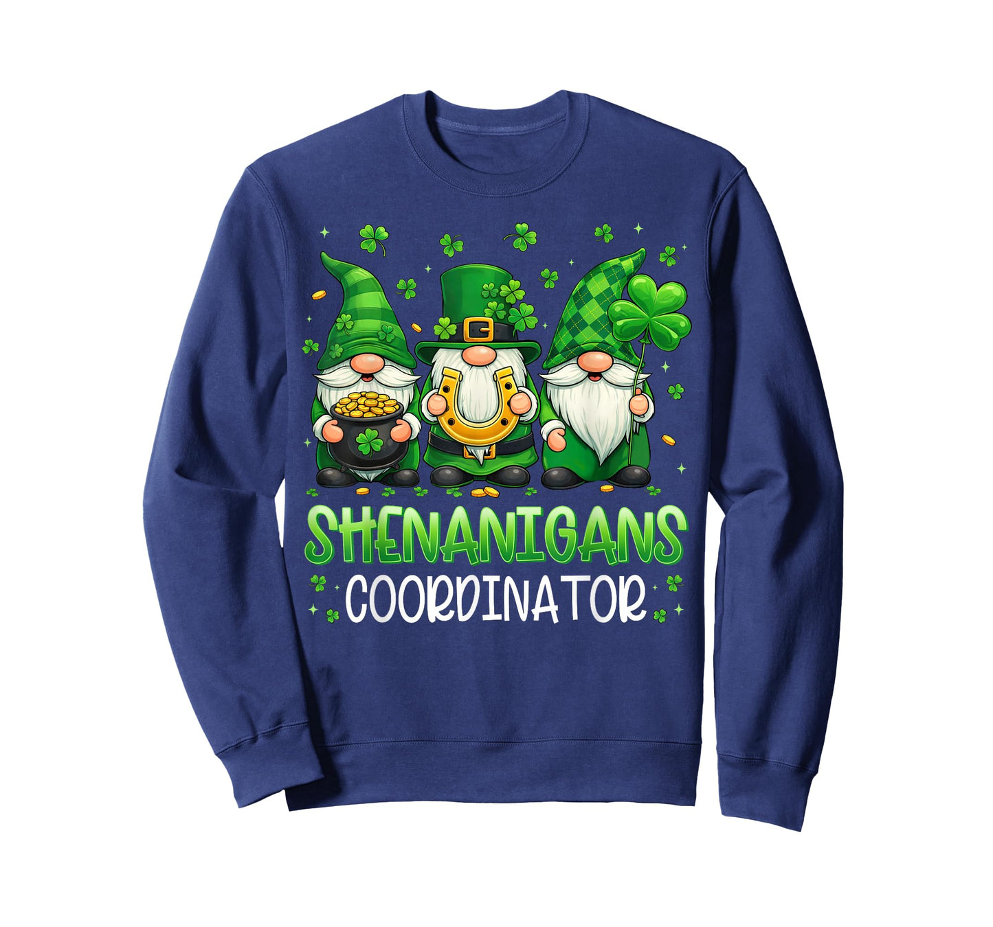 St Patricks Day Shirts Men Women Kids Shamrock Cute Gnomes T-Shirt