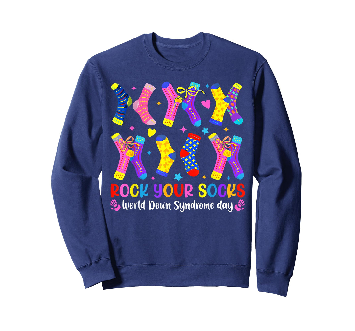 Rock Your Socks Down Syndrome Awareness Girl Women Kid T-Shirt
