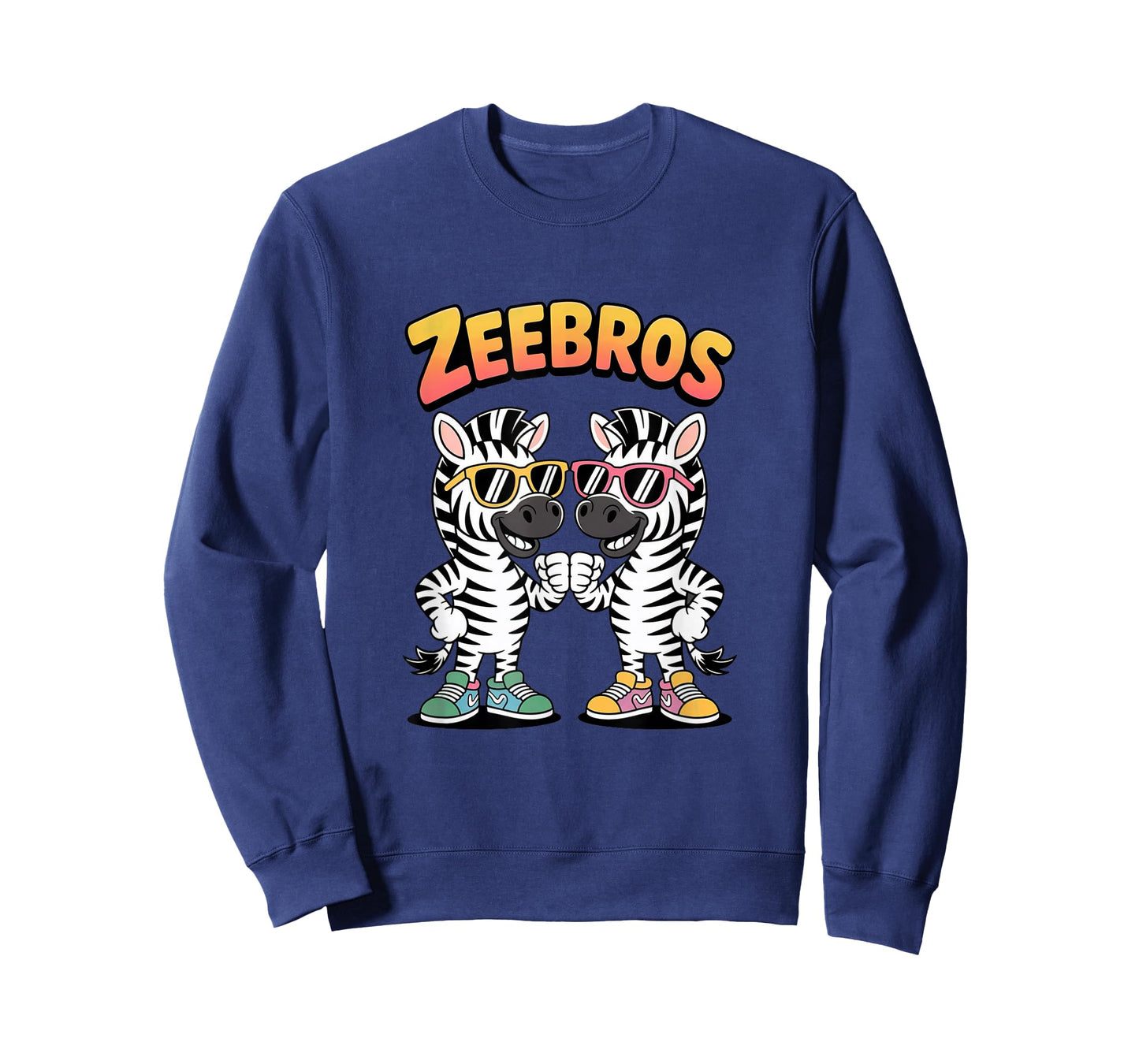 Zeebros Cute Zebra Duo Design for Zebros Lovers T-Shirt