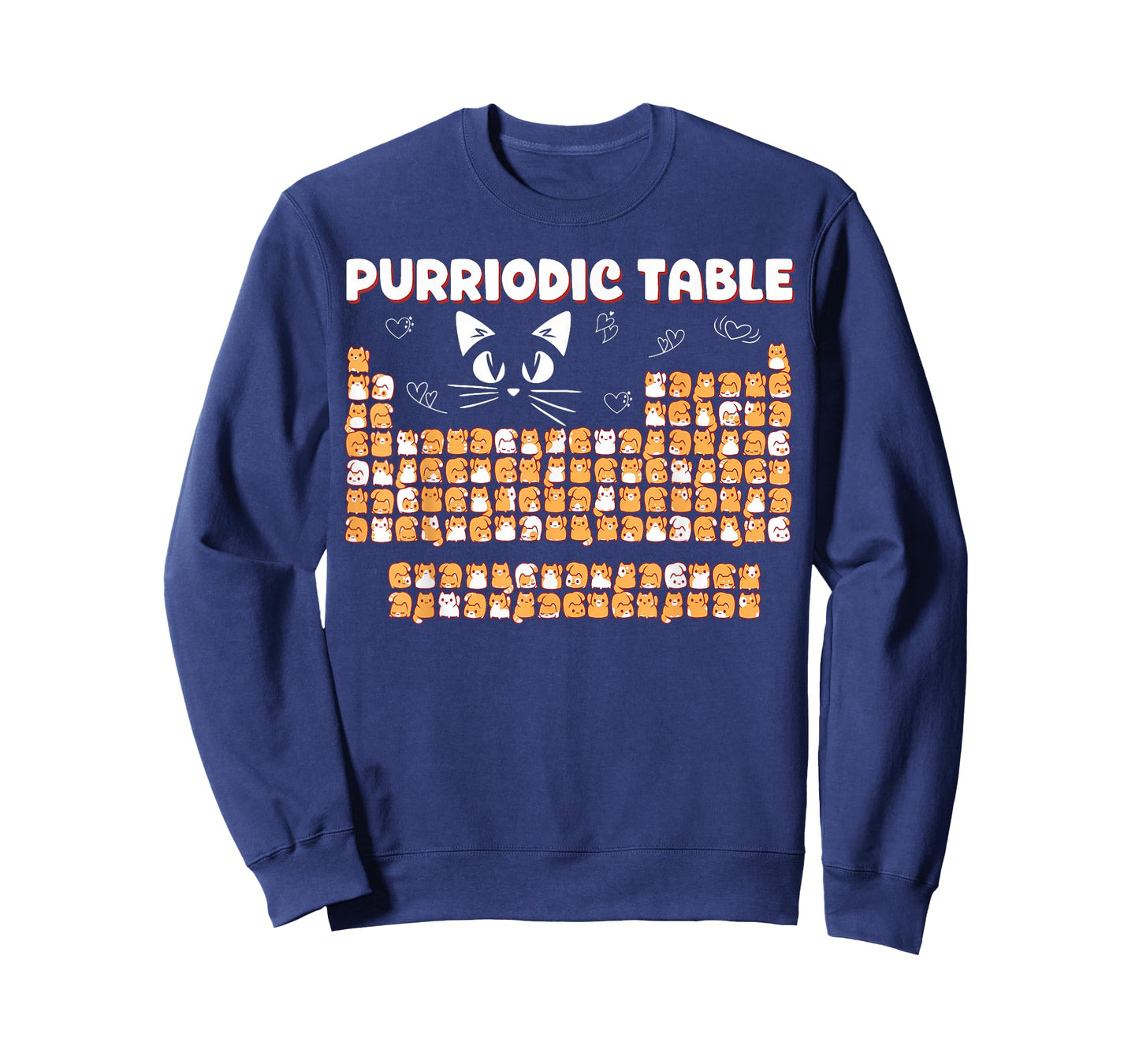 Cat Periodic Table Funny Cat Chemistry Cat Lover T-Shirt