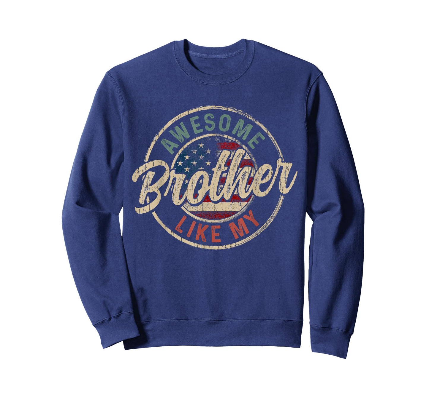 Awesome Like My Brother Vintage Retro Funny Parent T-Shirt