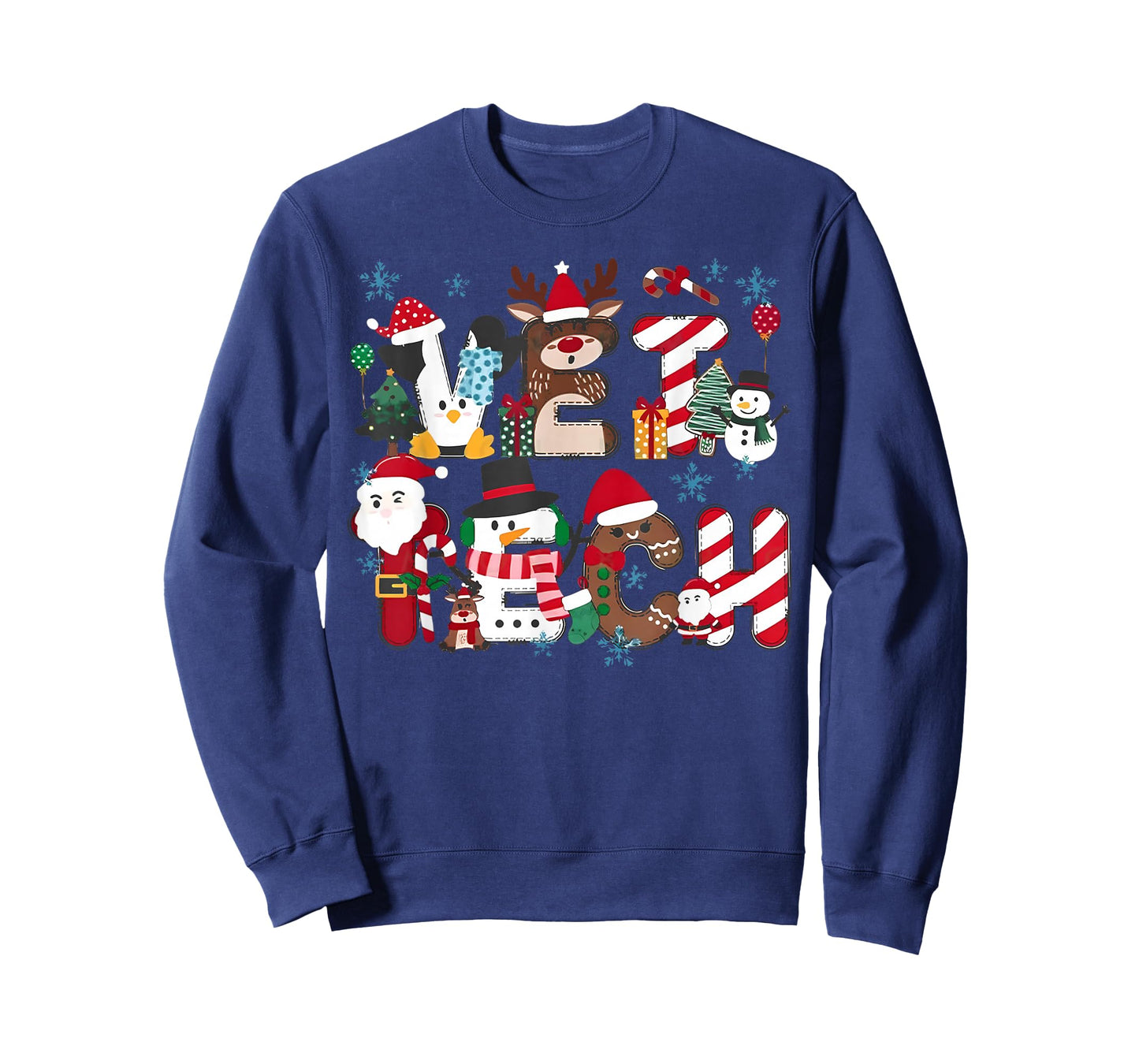 Vet Tech Christmas Veterinary Tech Medicine Veterinarian T-Shirt