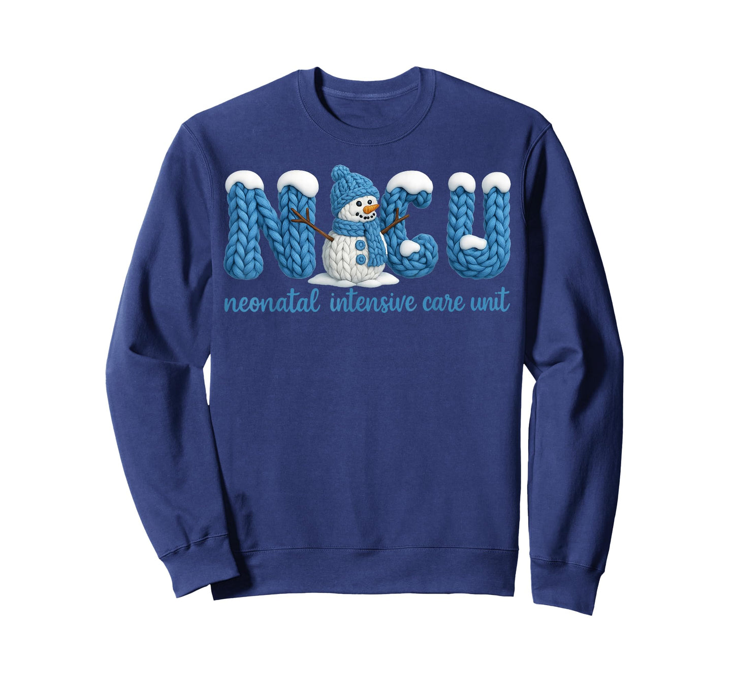 NICU Nurse Snowman Christmas Neonatal Intensive Care Nursing T-Shirt