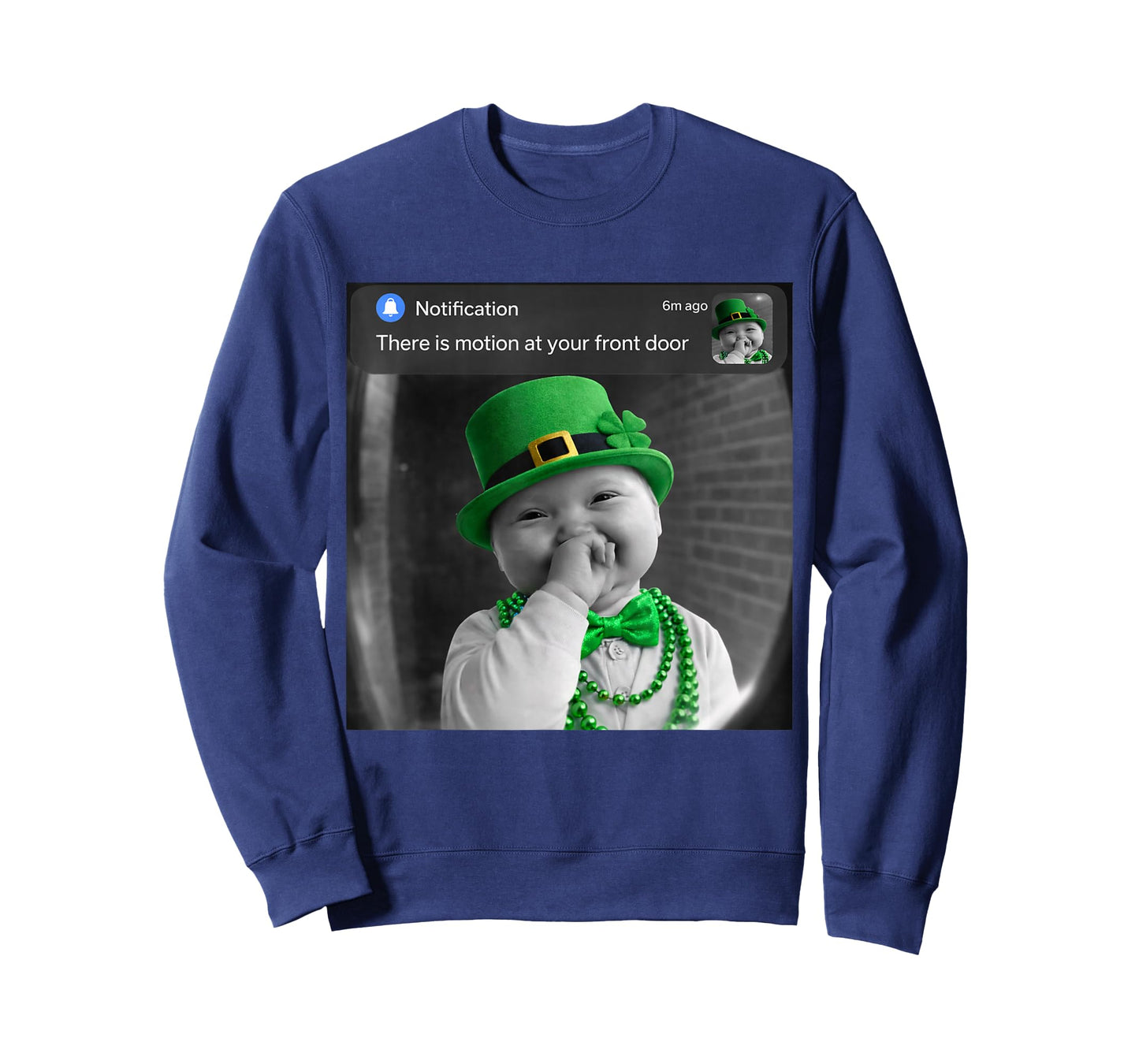 Funny Niche Ai Baby with Motion Meme St Patricks Day T-Shirt