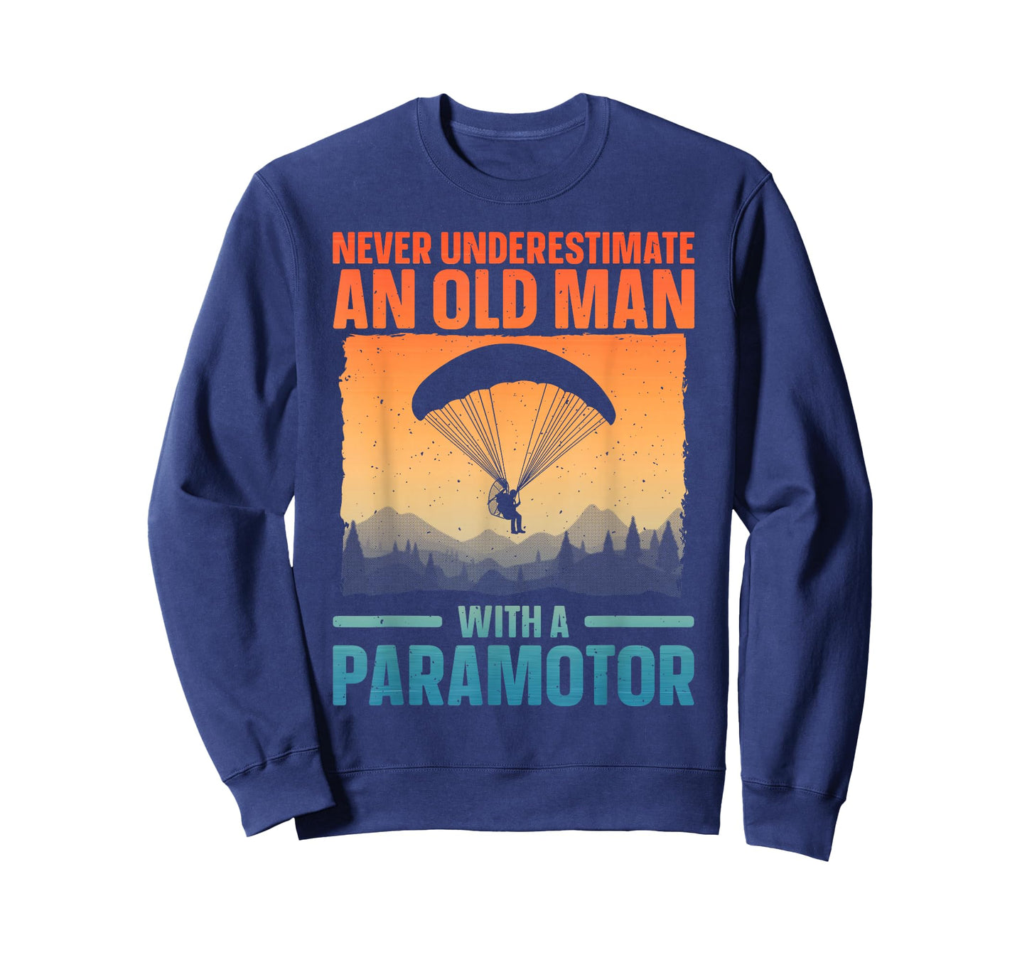 Cool Paramotor Art for Men Grandpa Paragliding Paramotoring T-Shirt